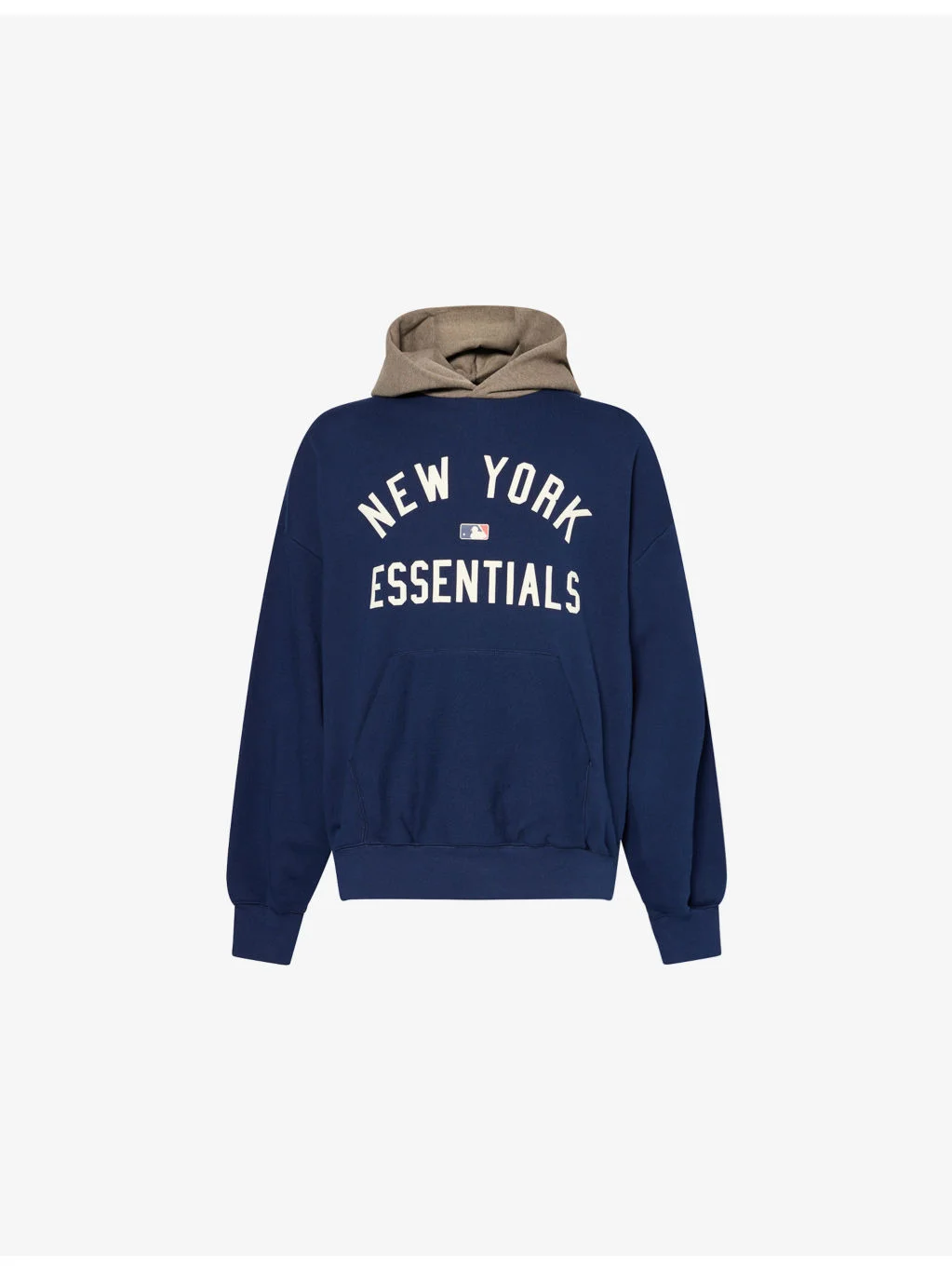FOG x ESSENTIALS x MLB NY Yankees Relaxed-Fit Cotton-Jersey Hoodie - 1