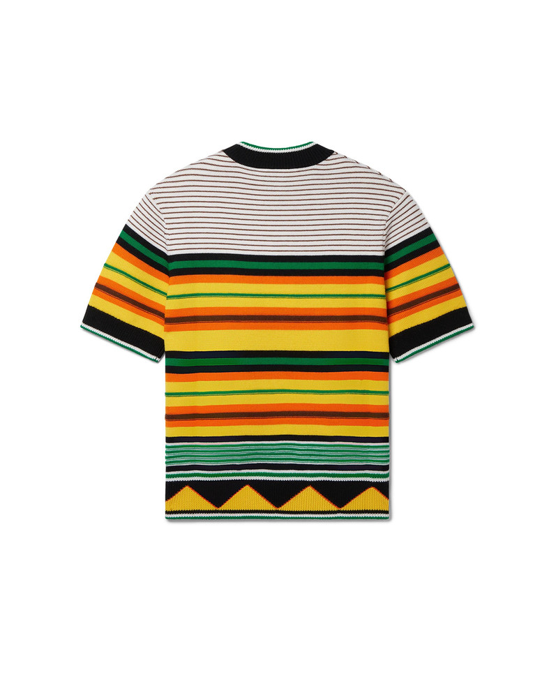 CASABLANCA Knit Striped T-Shirt outlook