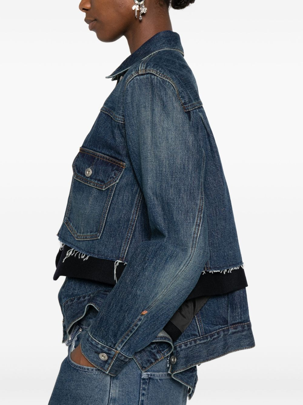 Sacai Women Giubbino Jeans - 4