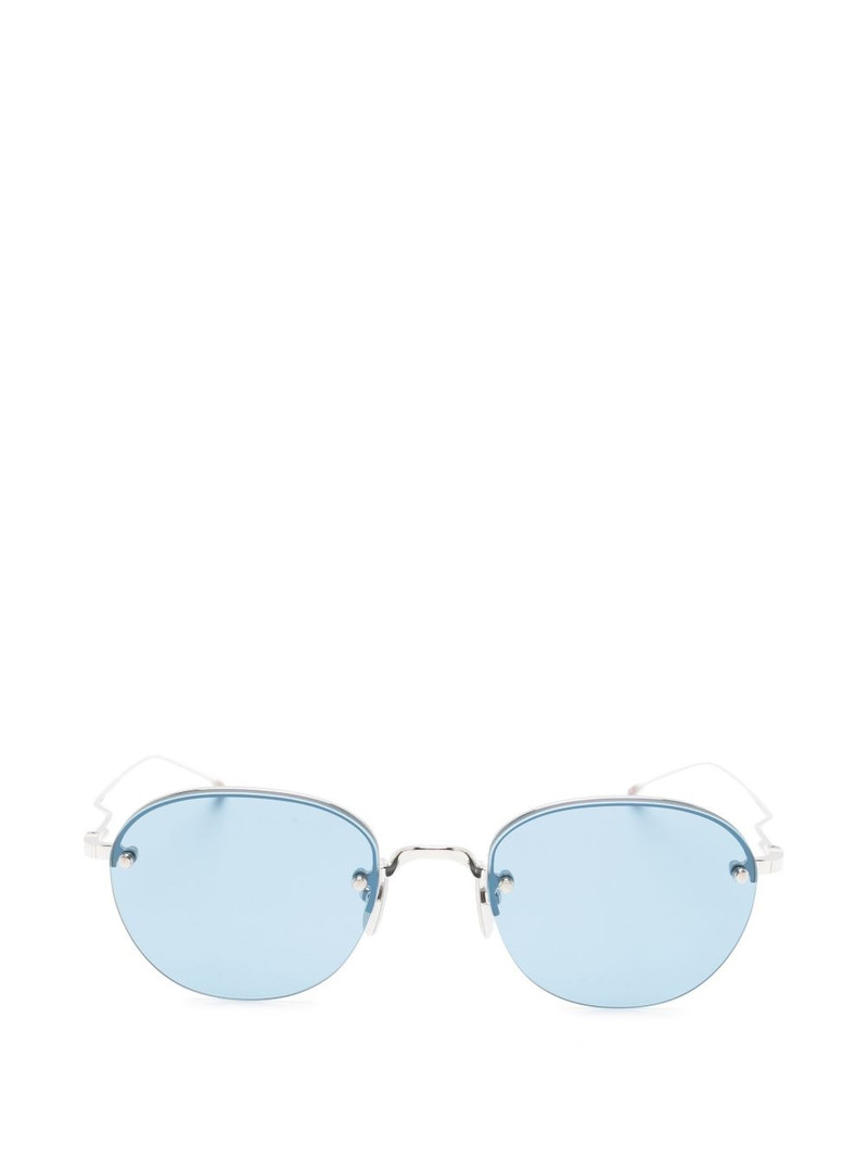 oval-frame sunglasses 1