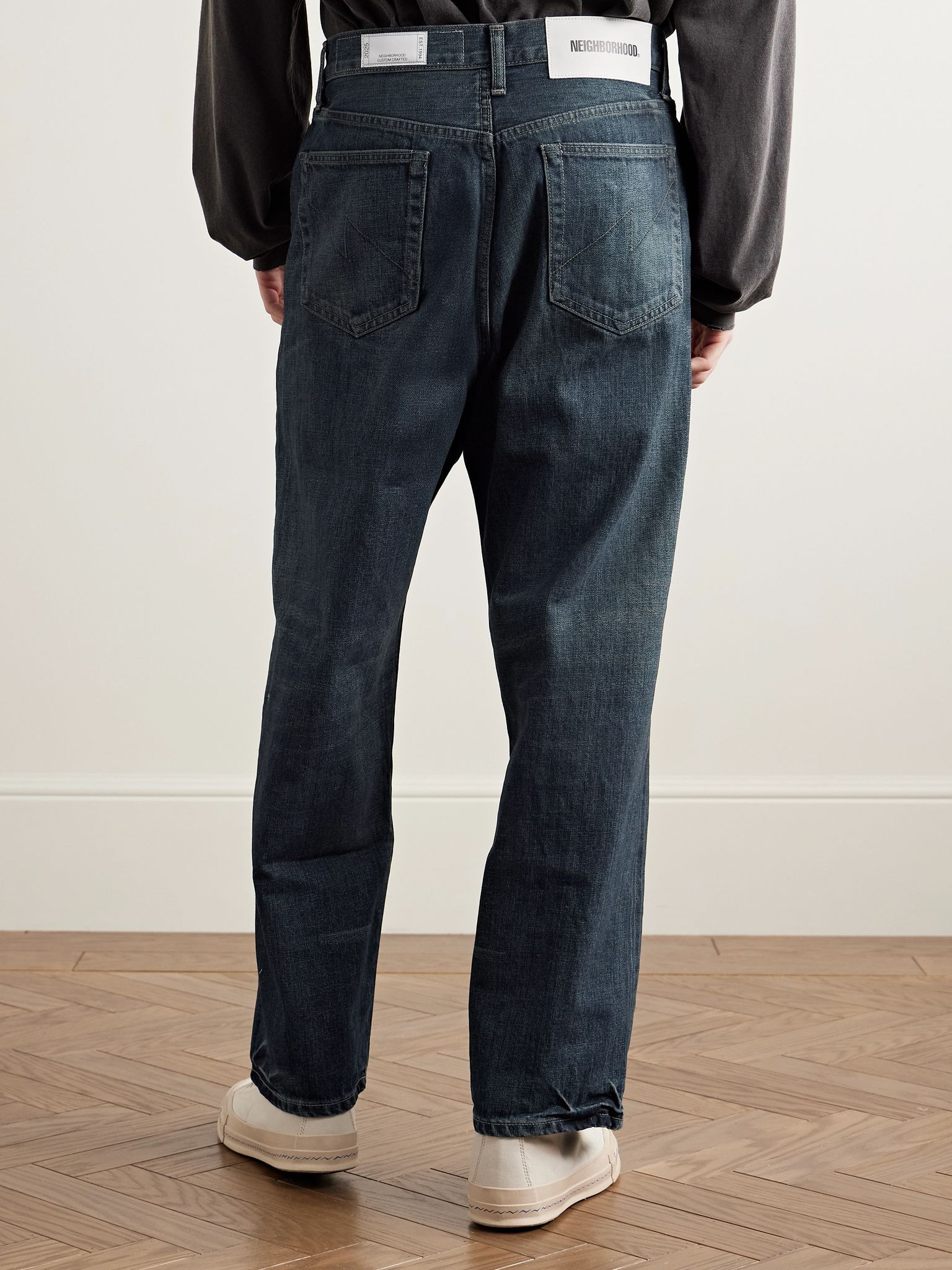 Straight-Leg Selvedge Jeans Indigo - 4