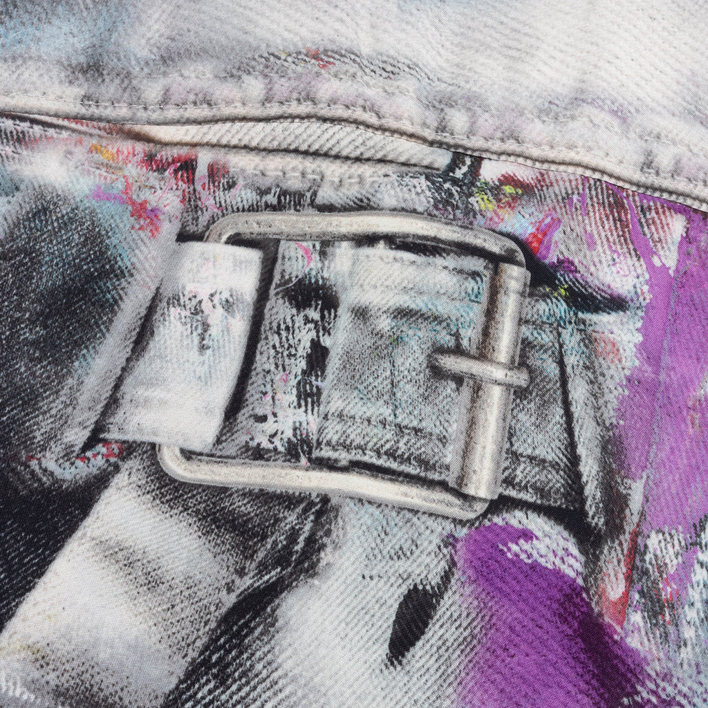 PAINTED TROMPE-L’OEIL PRINT BUTTON UP SHIRT - WHITE/MULTICOLOR - 4