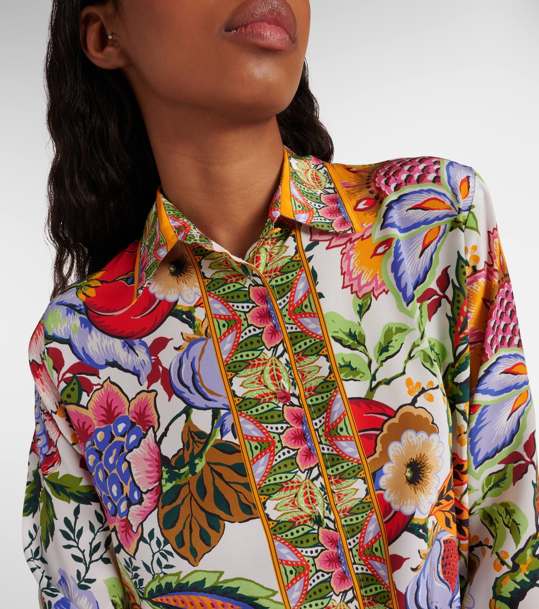 Printed silk shirt - 4