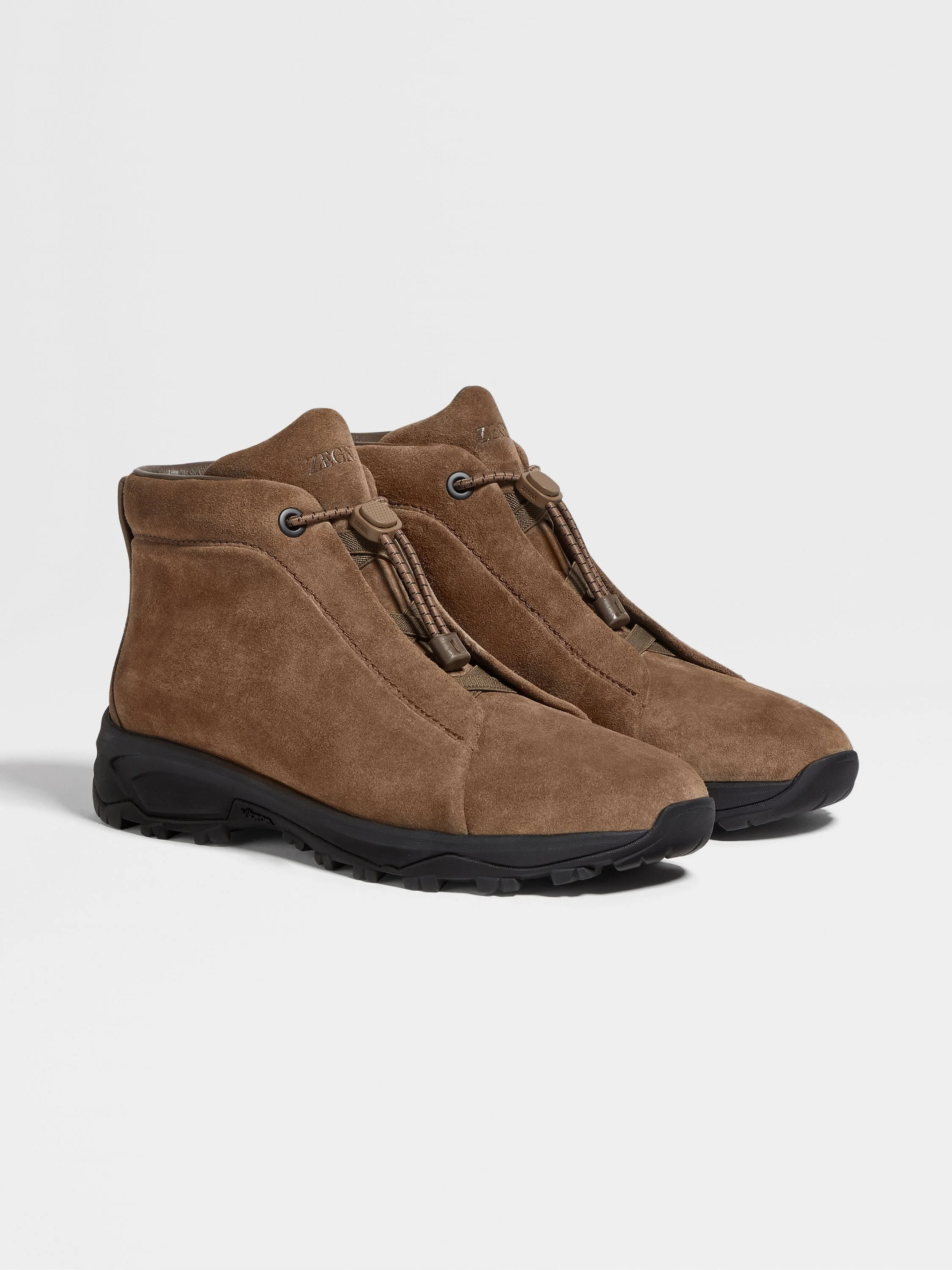 BROWN SUEDE TRIPLE STITCH™ VETTA SNEAKERS - 1