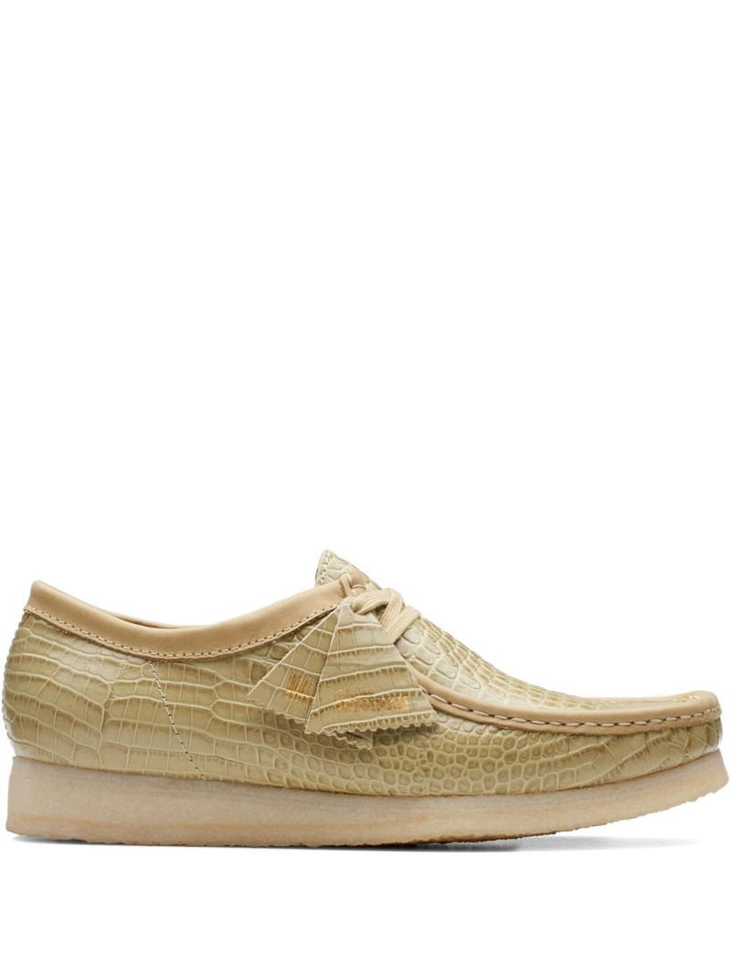 Wallabee "Maple Croc" derby shoes 1
