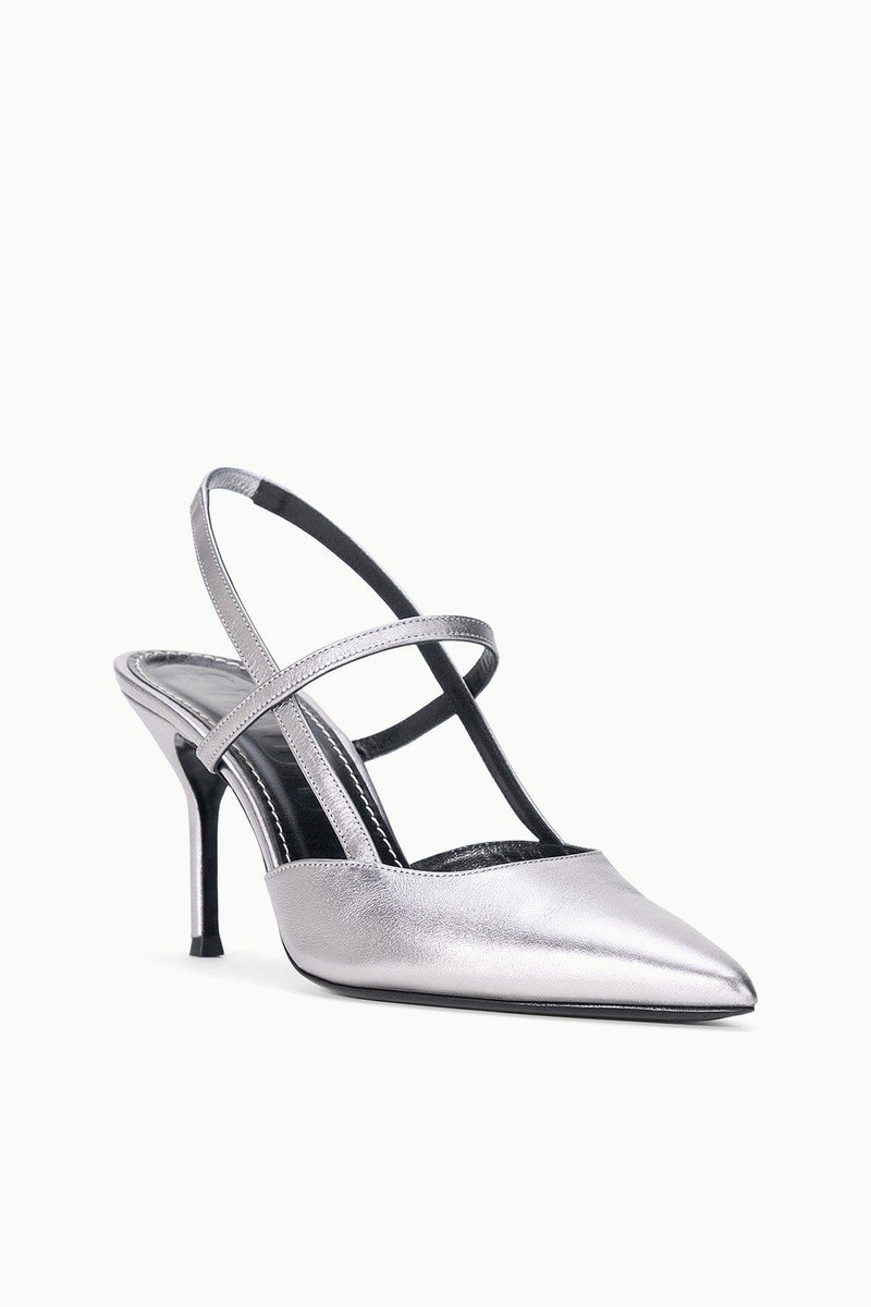 STAUD STAUD SEBASTIAN HIGH HEEL SLINGBACK PEWTER outlook