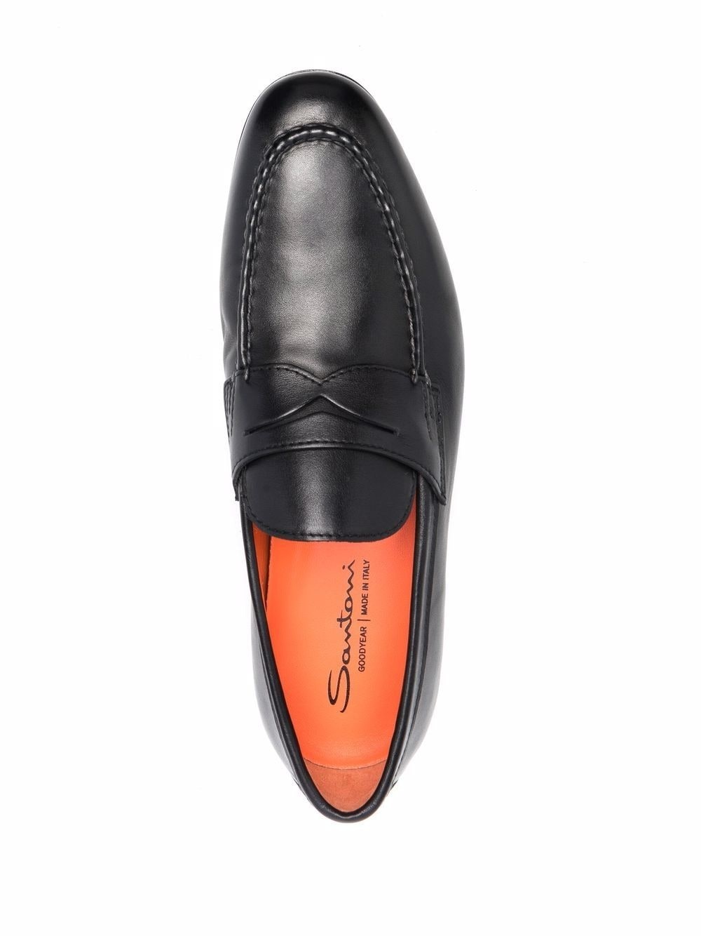 leather penny loafers - 4