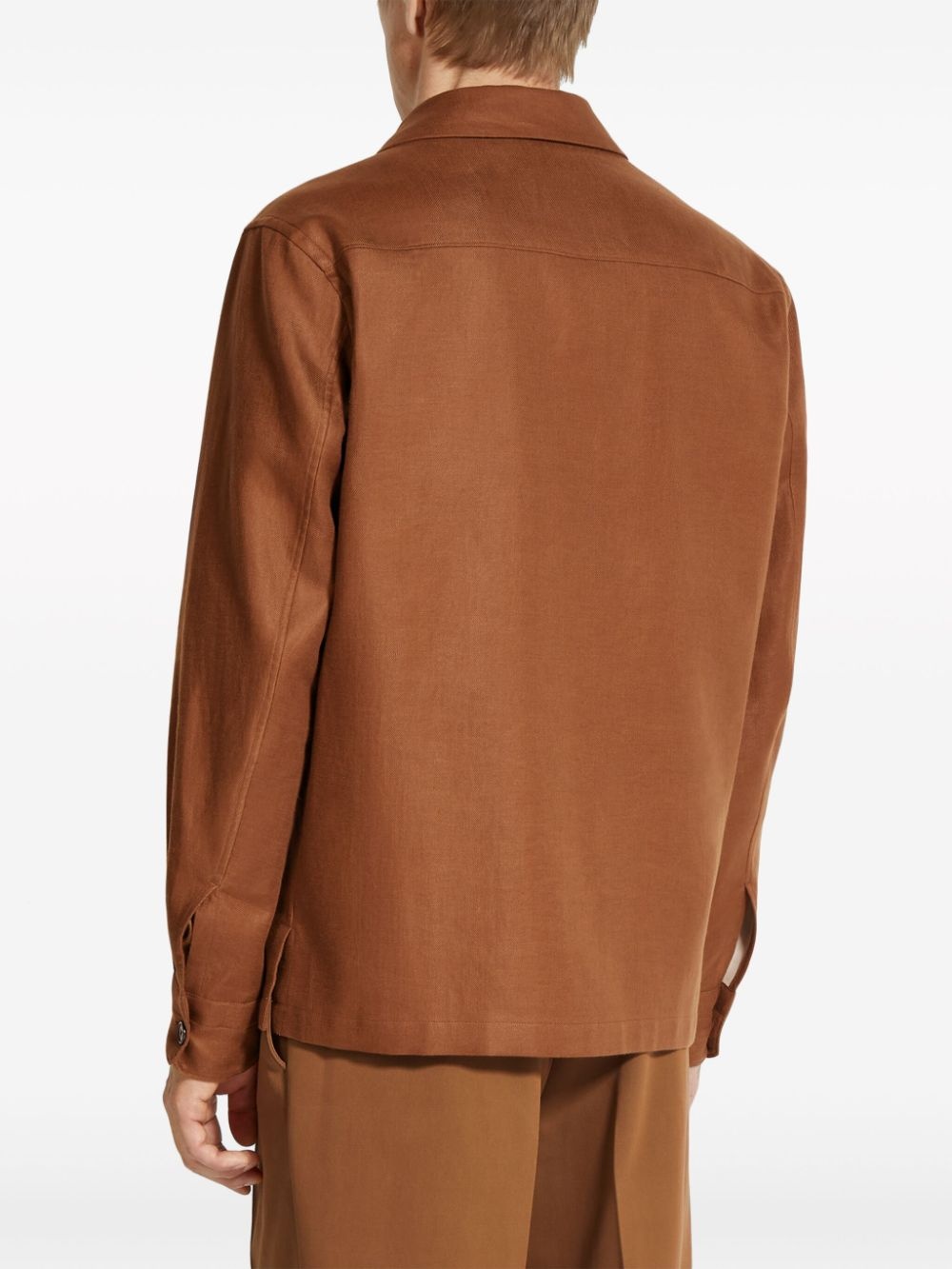 linen shirt jacket - 4