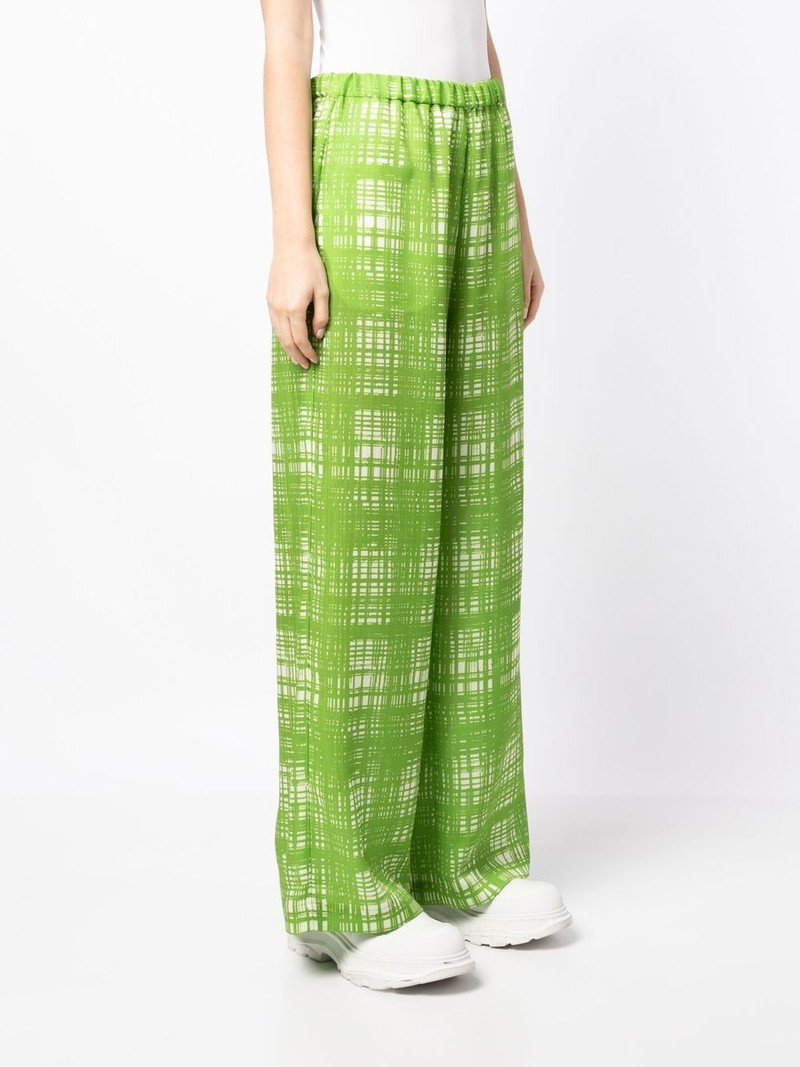 Random check pattern trousers 3