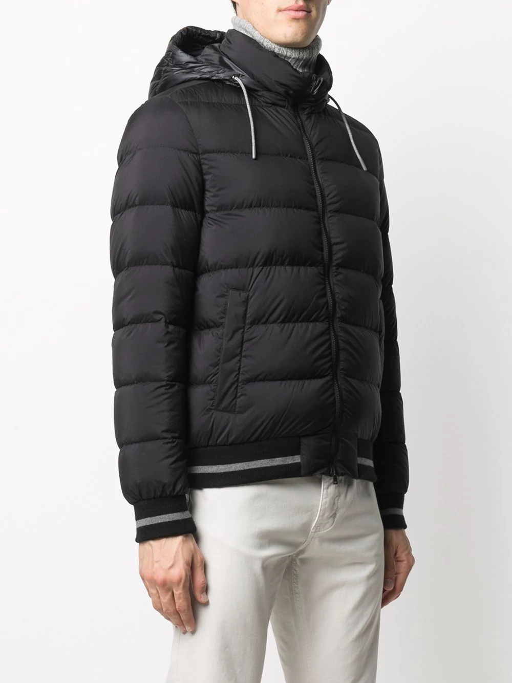 zip-up padded jacket - 3