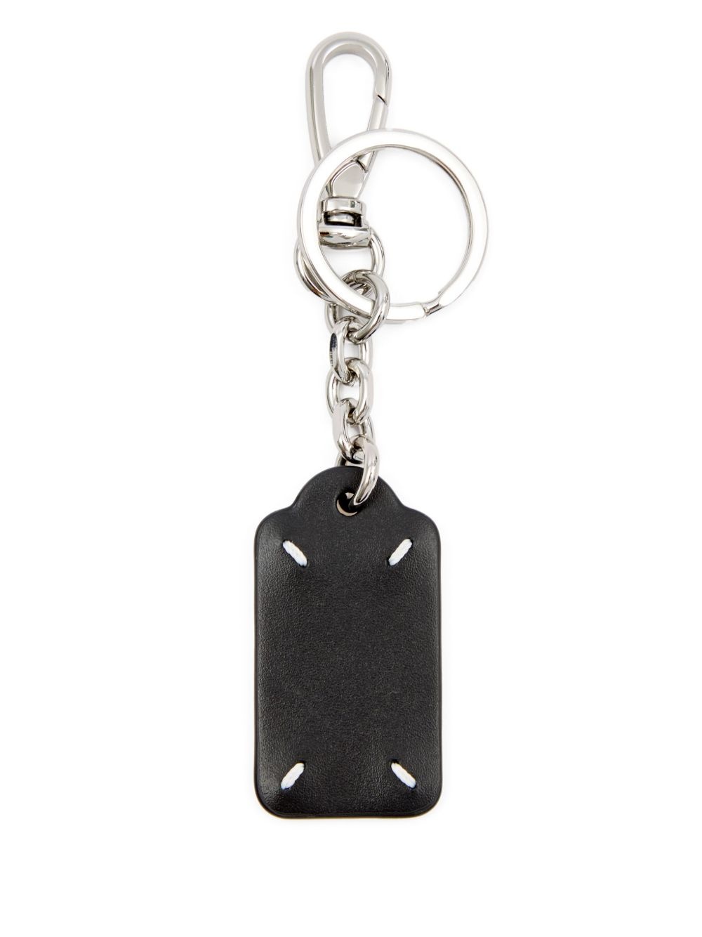 four-stitch leather keyring - 4