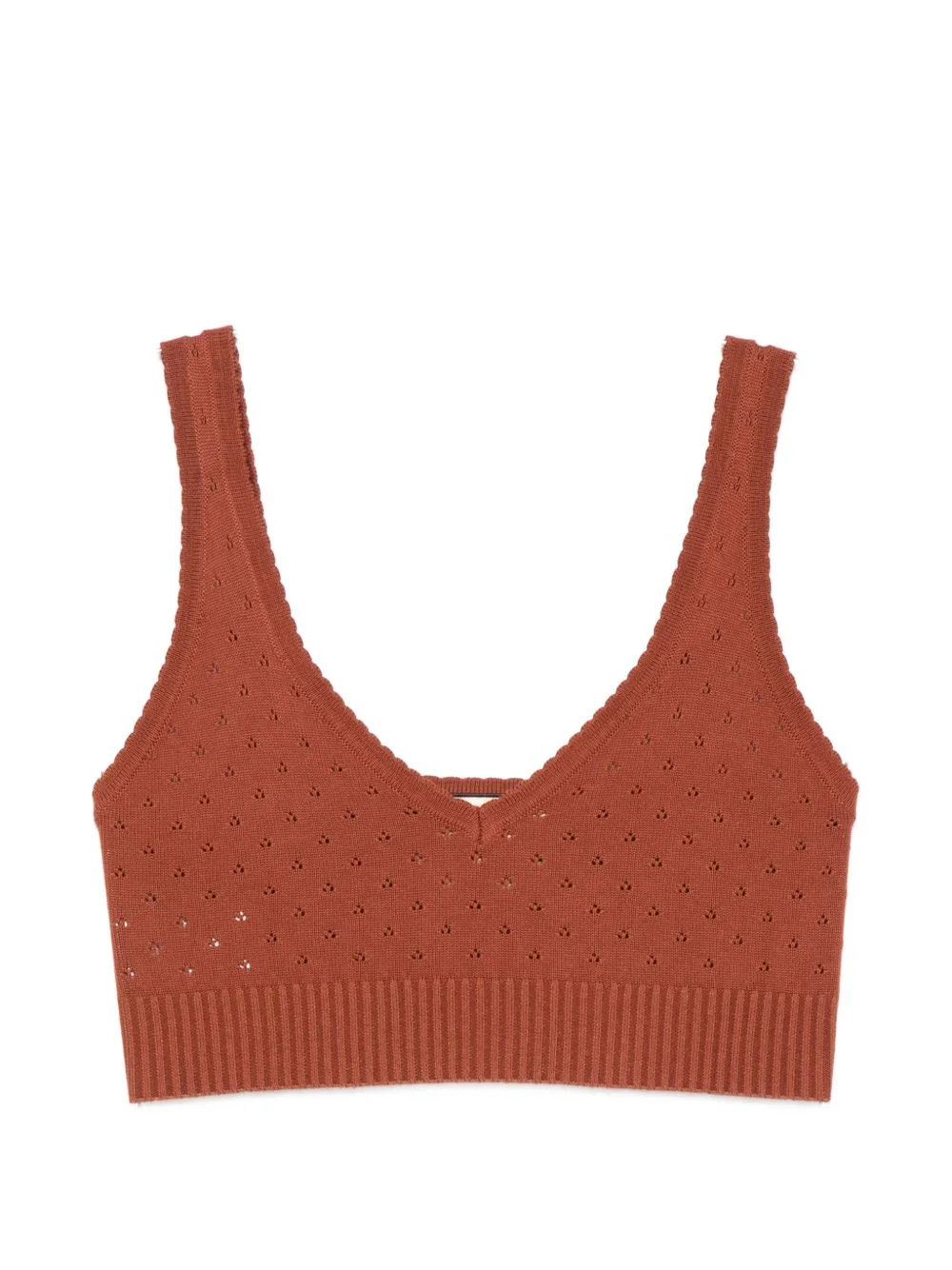 V-neck knitted top - 1