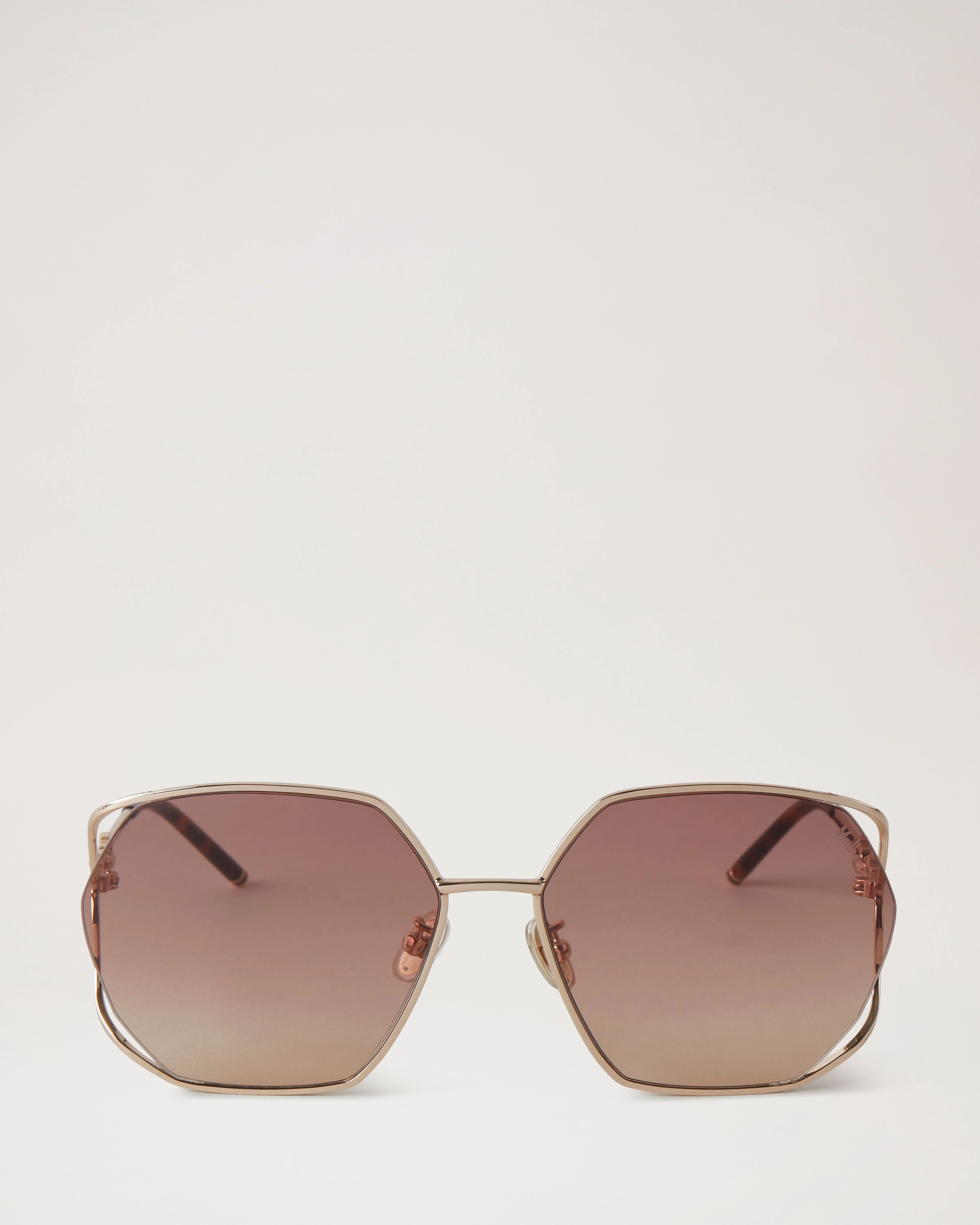 Willow Sunglasses
Gold & Teak Metal - 1