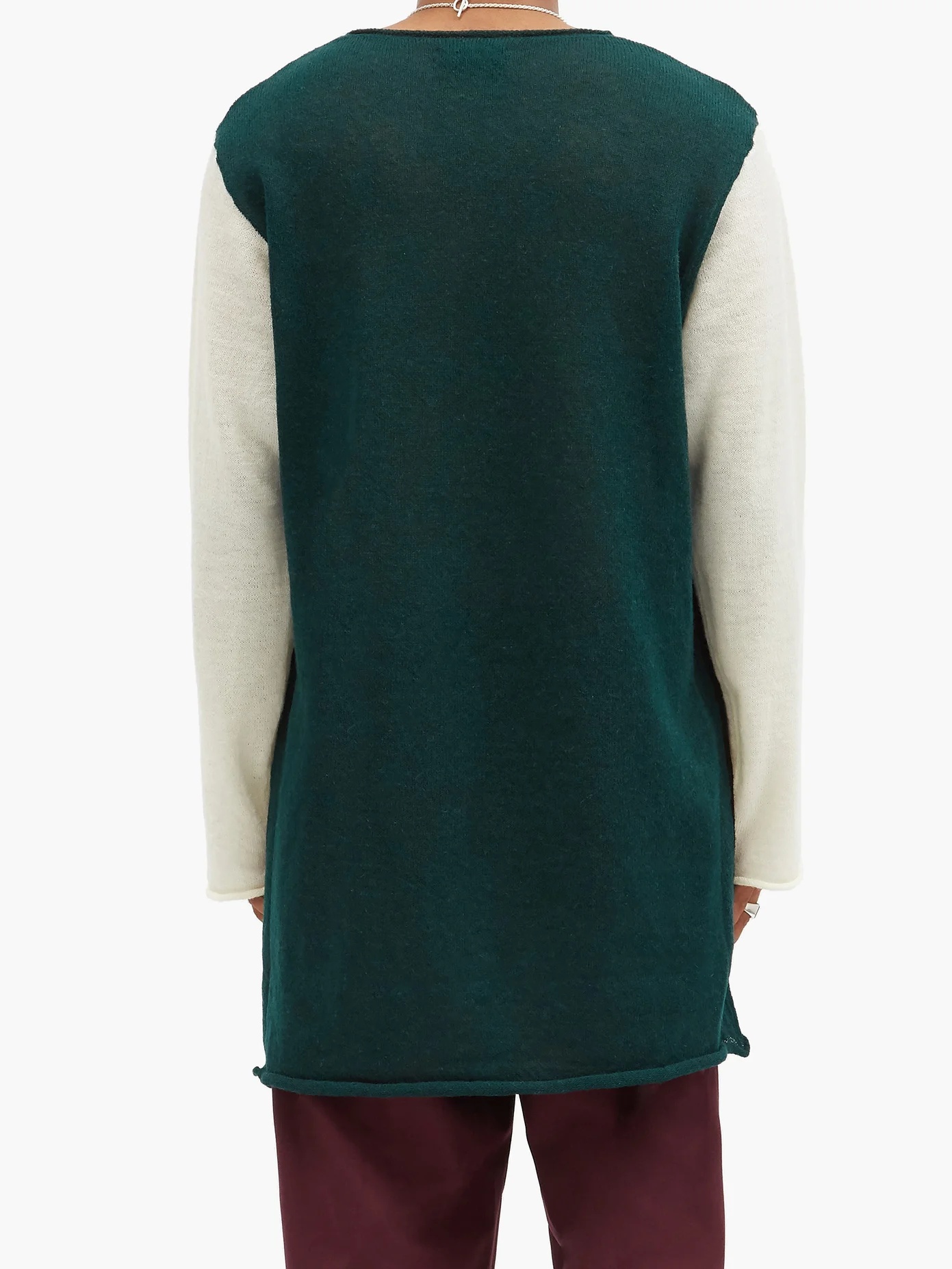 Crescent-jacquard wool sweater - 5