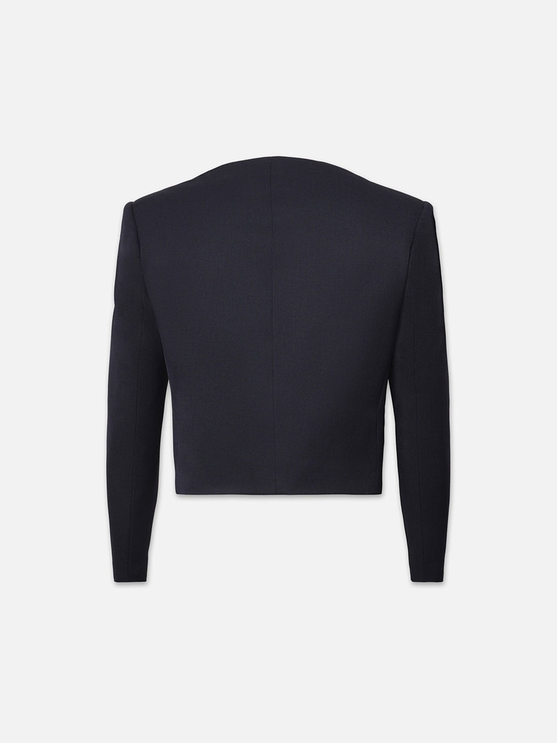 FRAME Button Front Jacket in Navy outlook