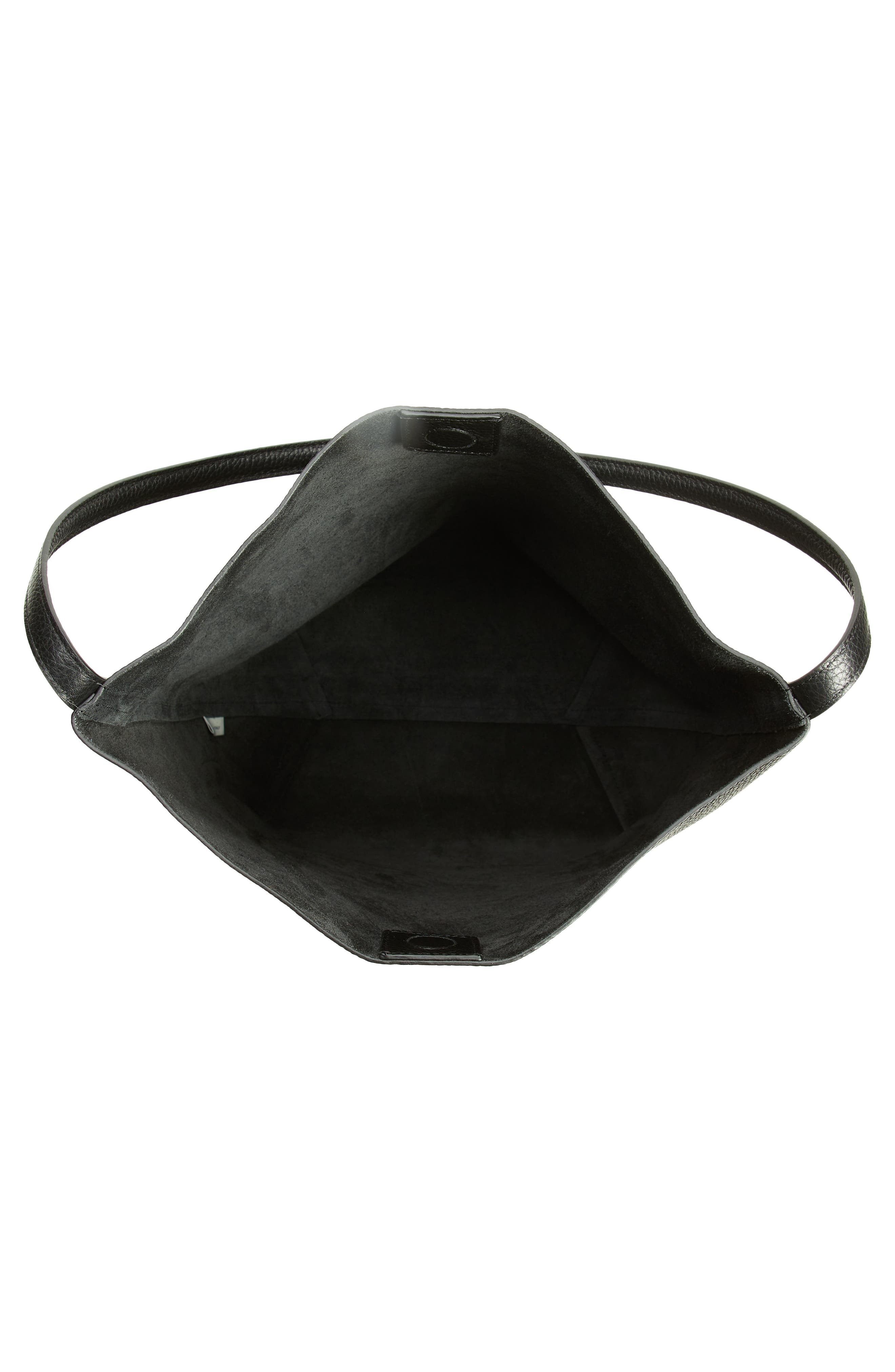 Mansur Gavriel Everyday Cabas Leather Hobo Bag in Black at Nordstrom - 4