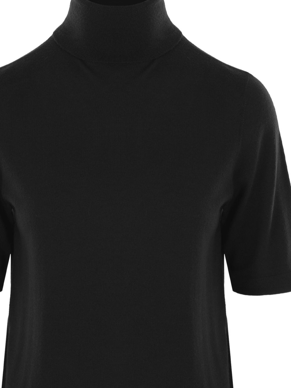 short-sleeve turtleneck sweater - 3