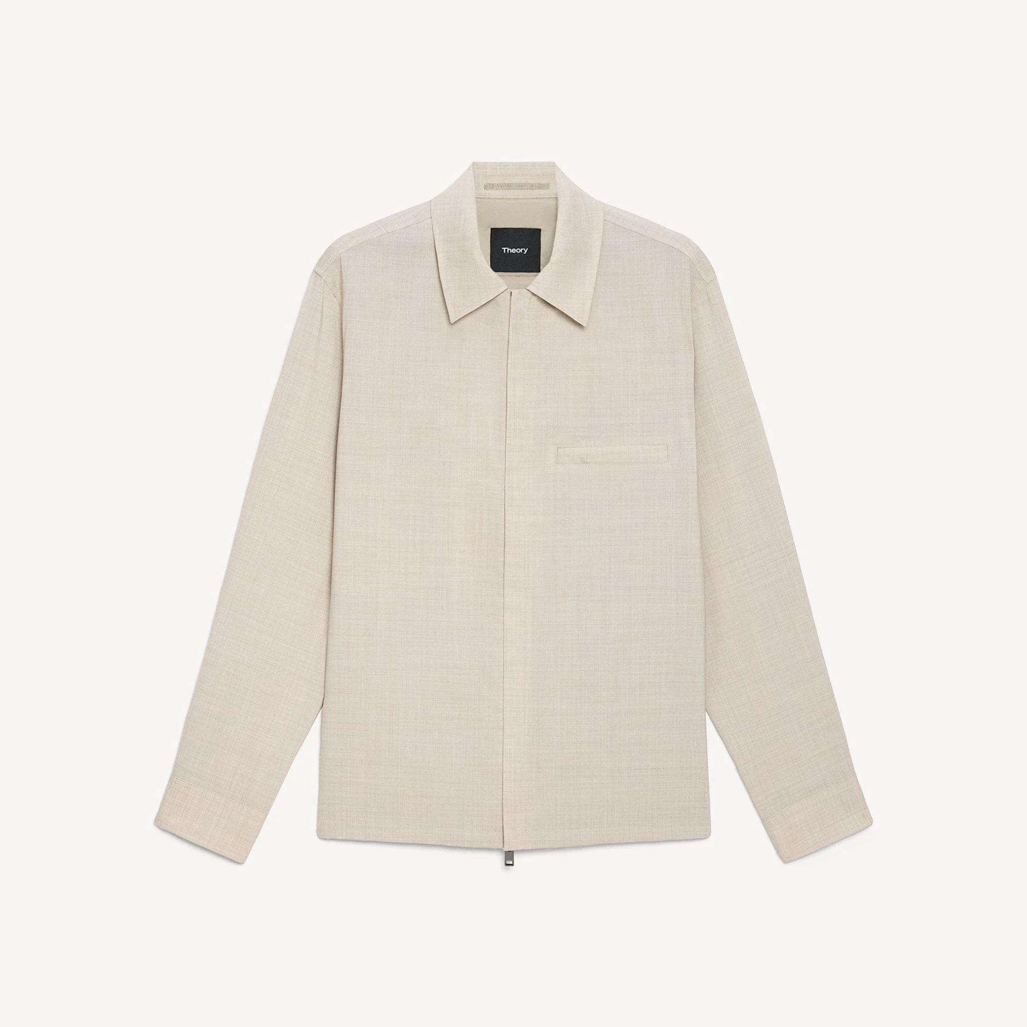 Zip Overshirt in Motion Wool - 1