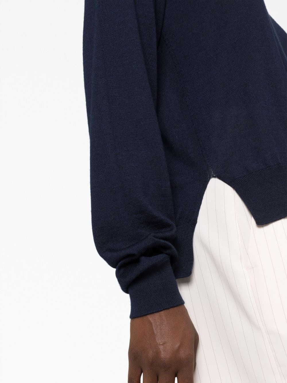 ribbed crew neck jumper - 3