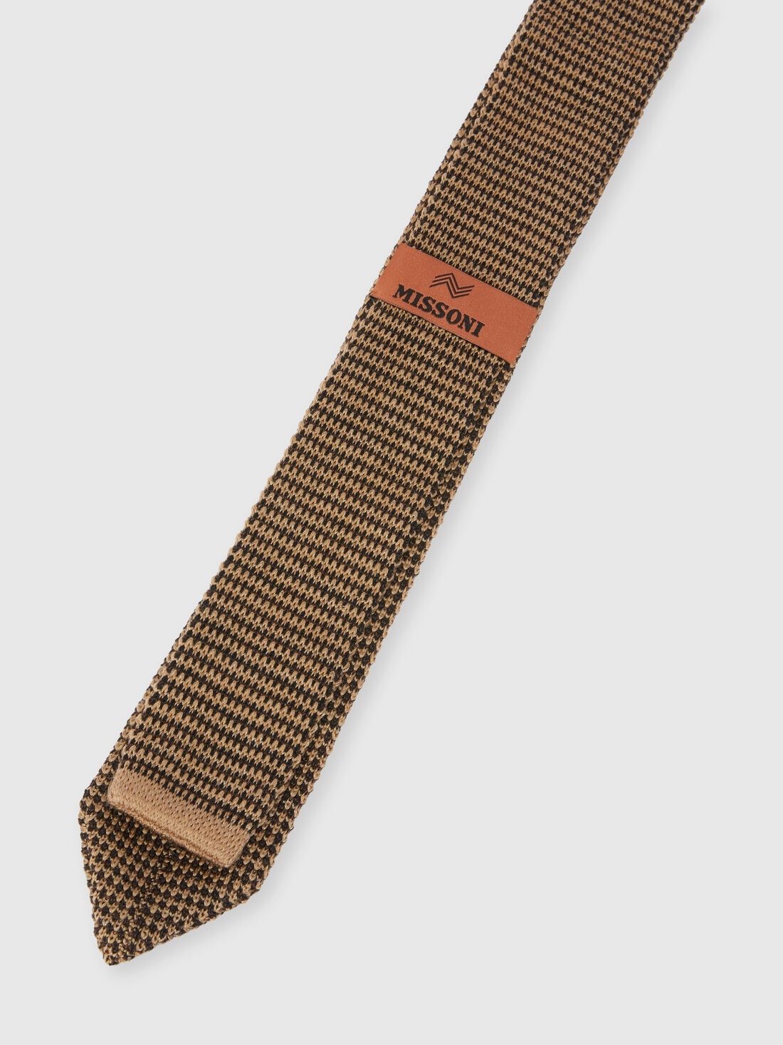 Wool blend knit tie - 3
