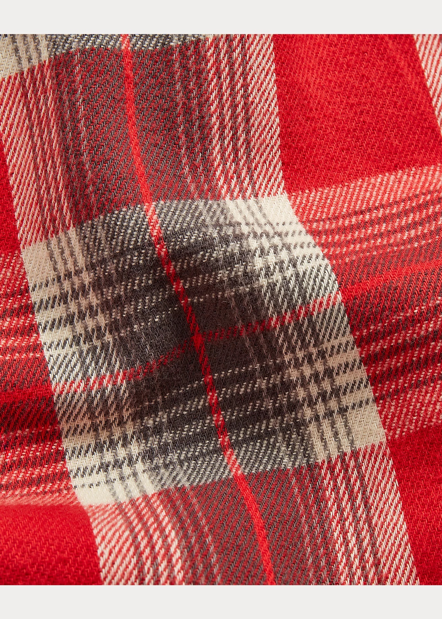Slim Fit Plaid Twill Western Shirt - 6