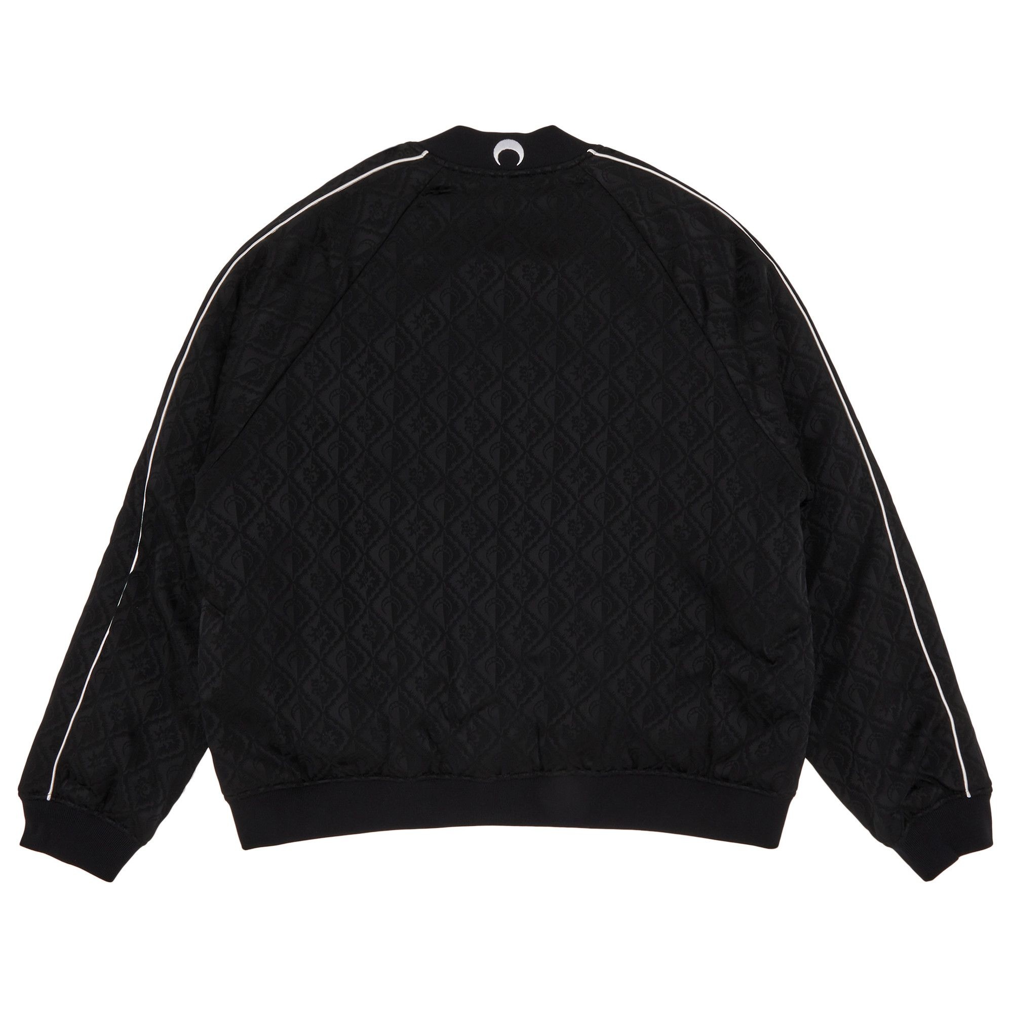Marine Serre Jacquard Viscose Bomber Jacket 'Black' - 2