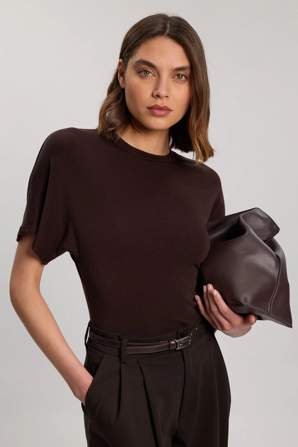 Wool Blend Jersey T shirt - 1