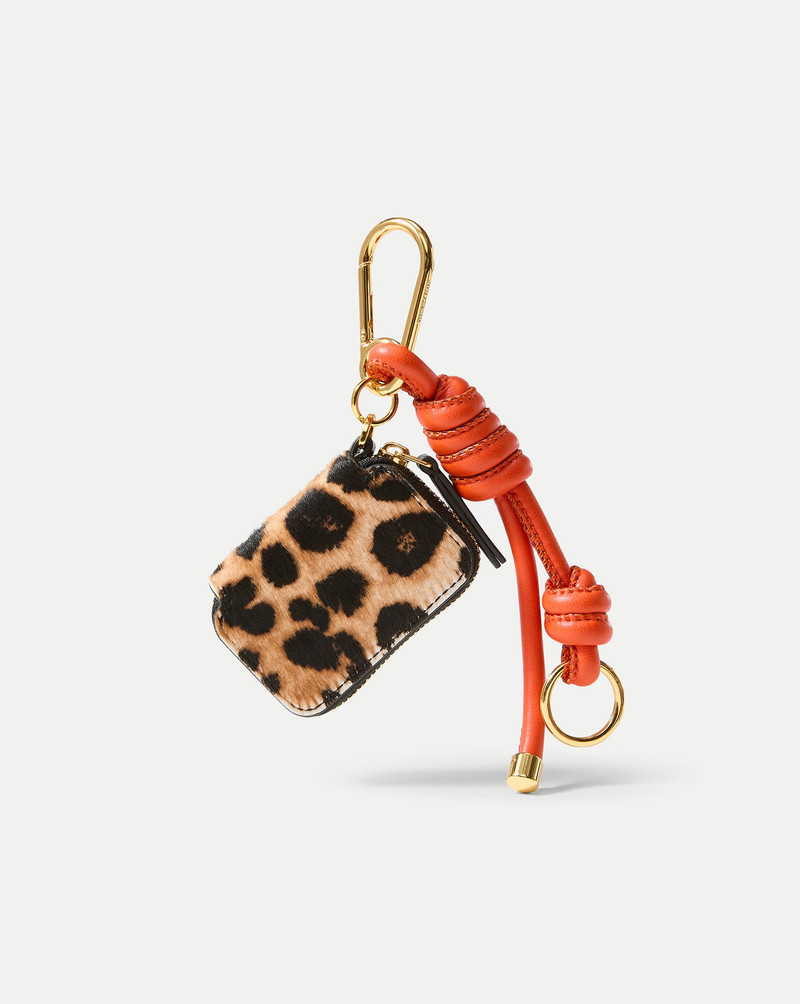 LEOPARD ZIP POUCH BAG CHARM 1