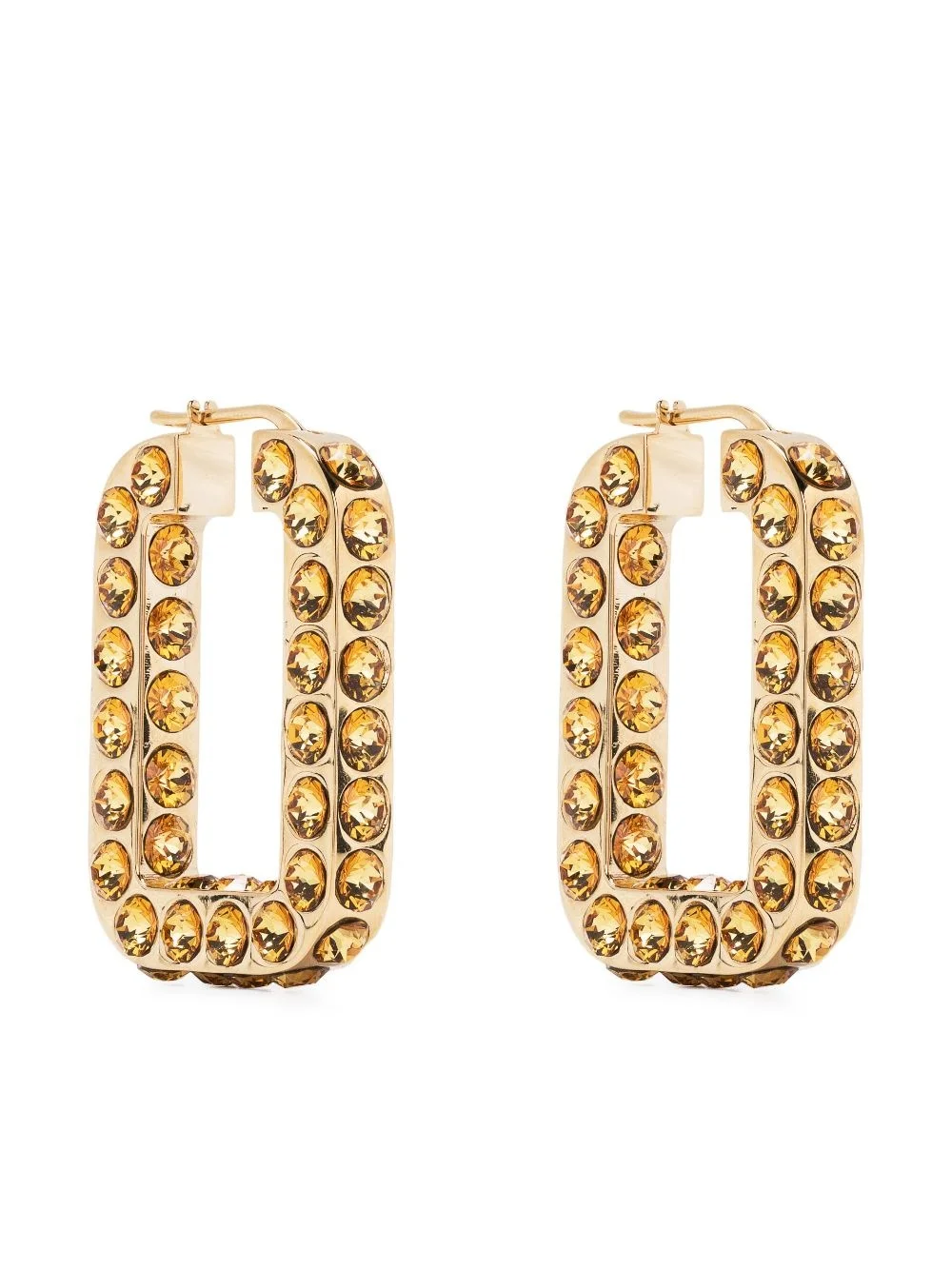 Charlotte crystal-embellished hoop earrings - 1