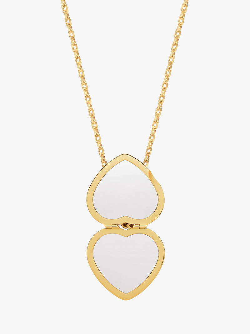 HEART MIRROR NECKLACE IN METAL AND ENAMEL 4