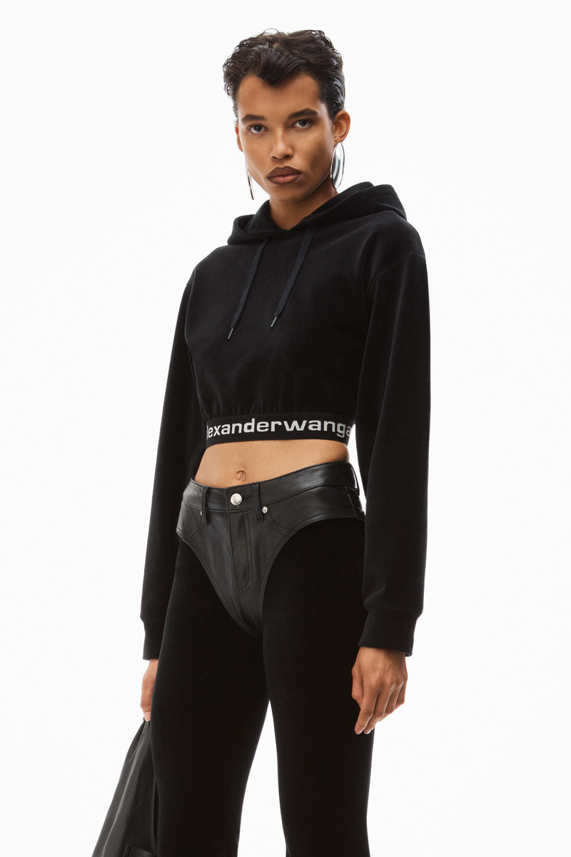 LONG-SLEEVE HOODIE IN STRETCH CORDUROY 2