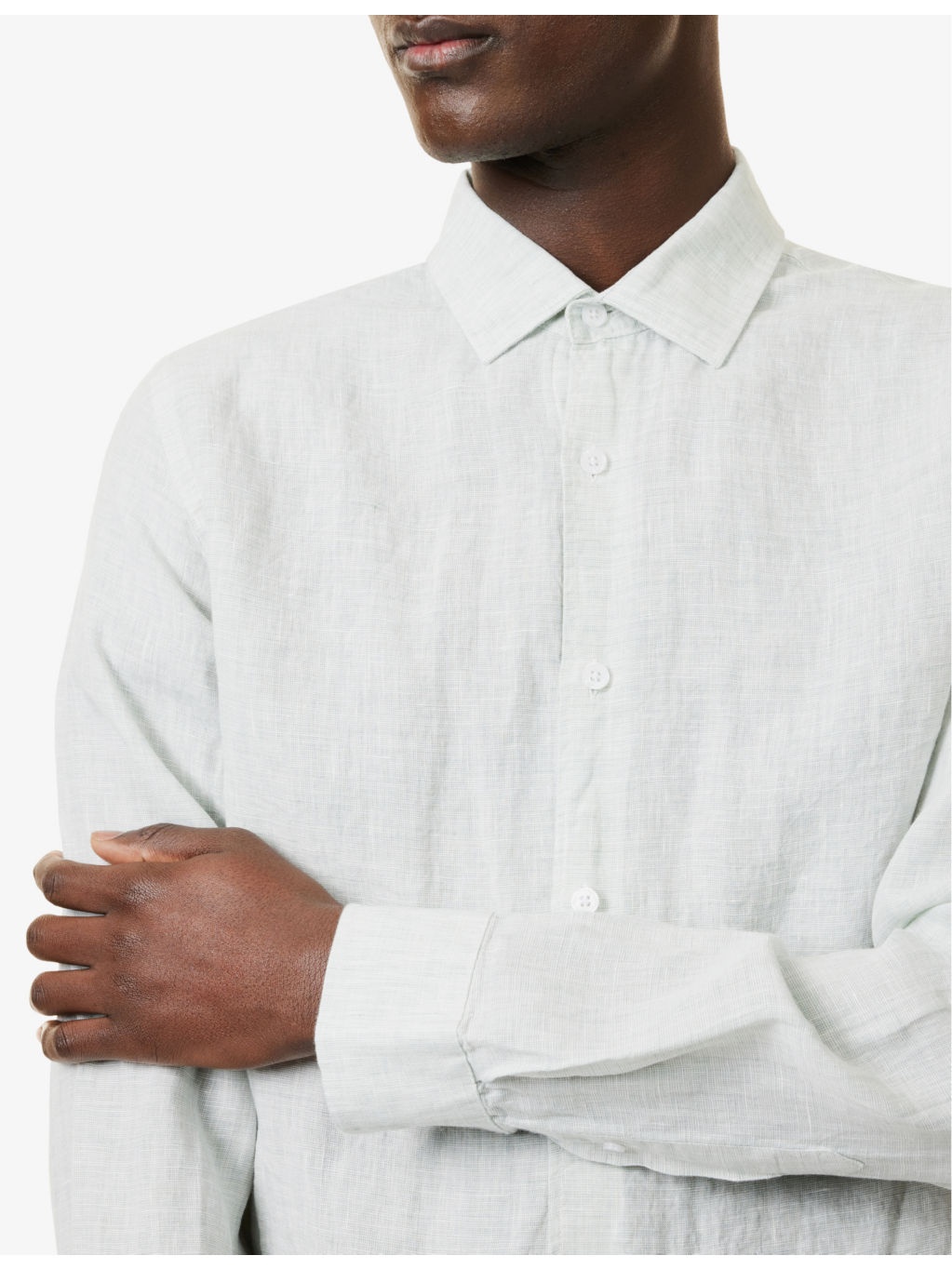 Giles Long-Sleeve Linen Shirt - 5