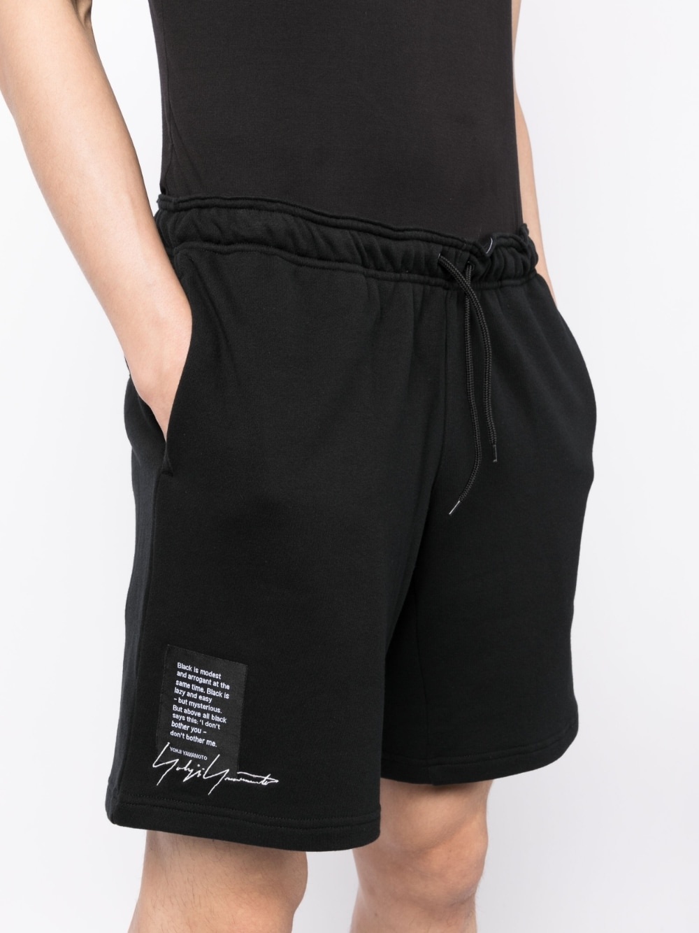logo-print cotton shorts - 5