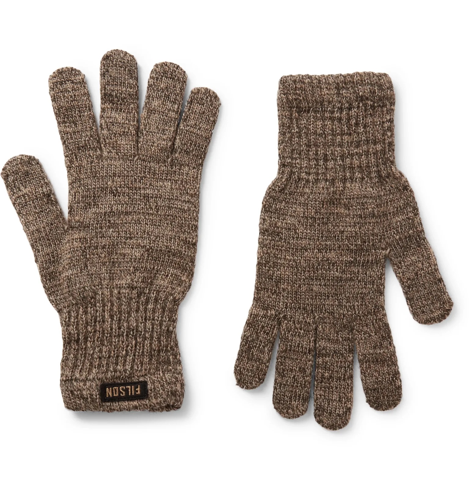 Mélange Wool-Blend Gloves - 1