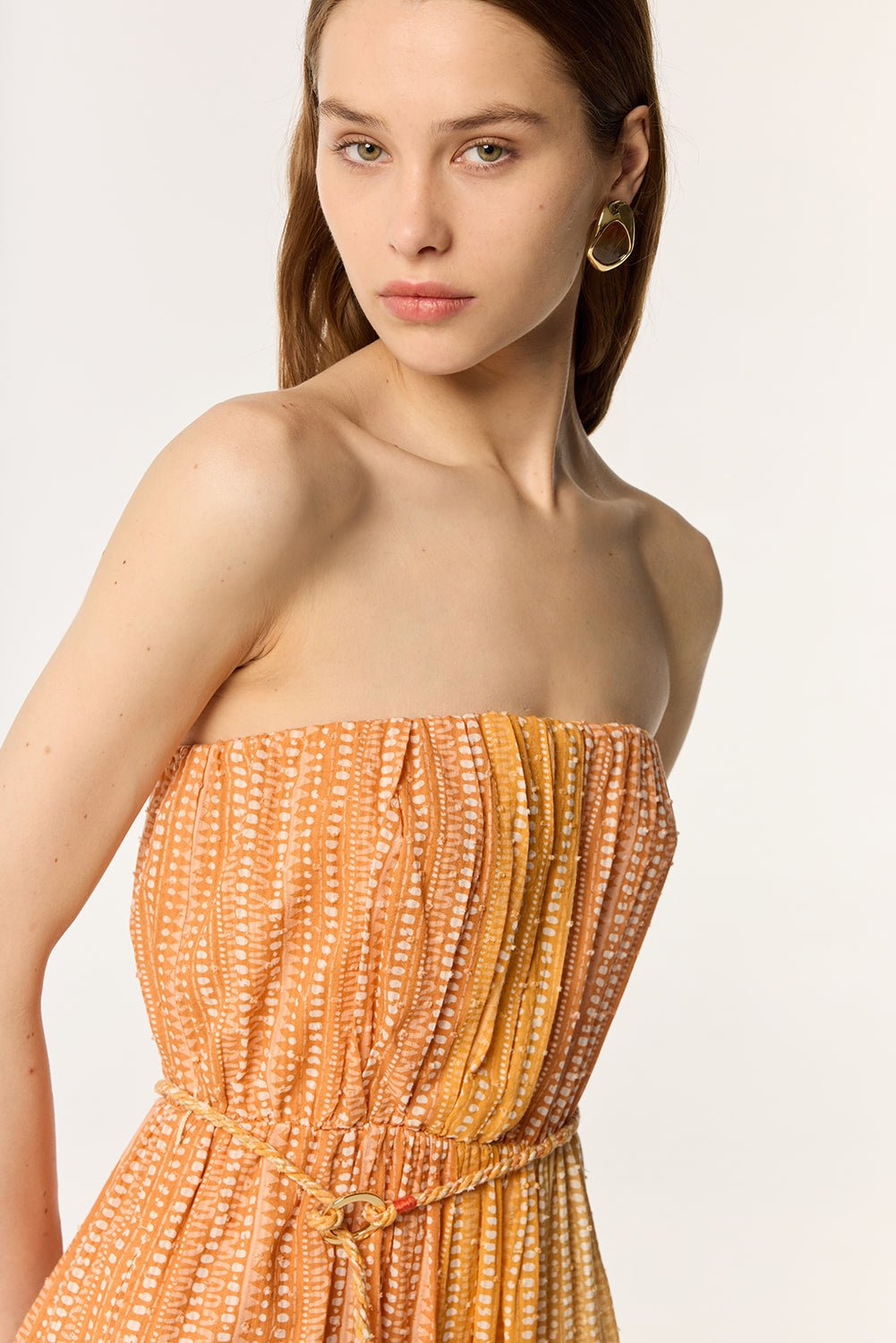 Long Dress Mara - Orange Shona - 2