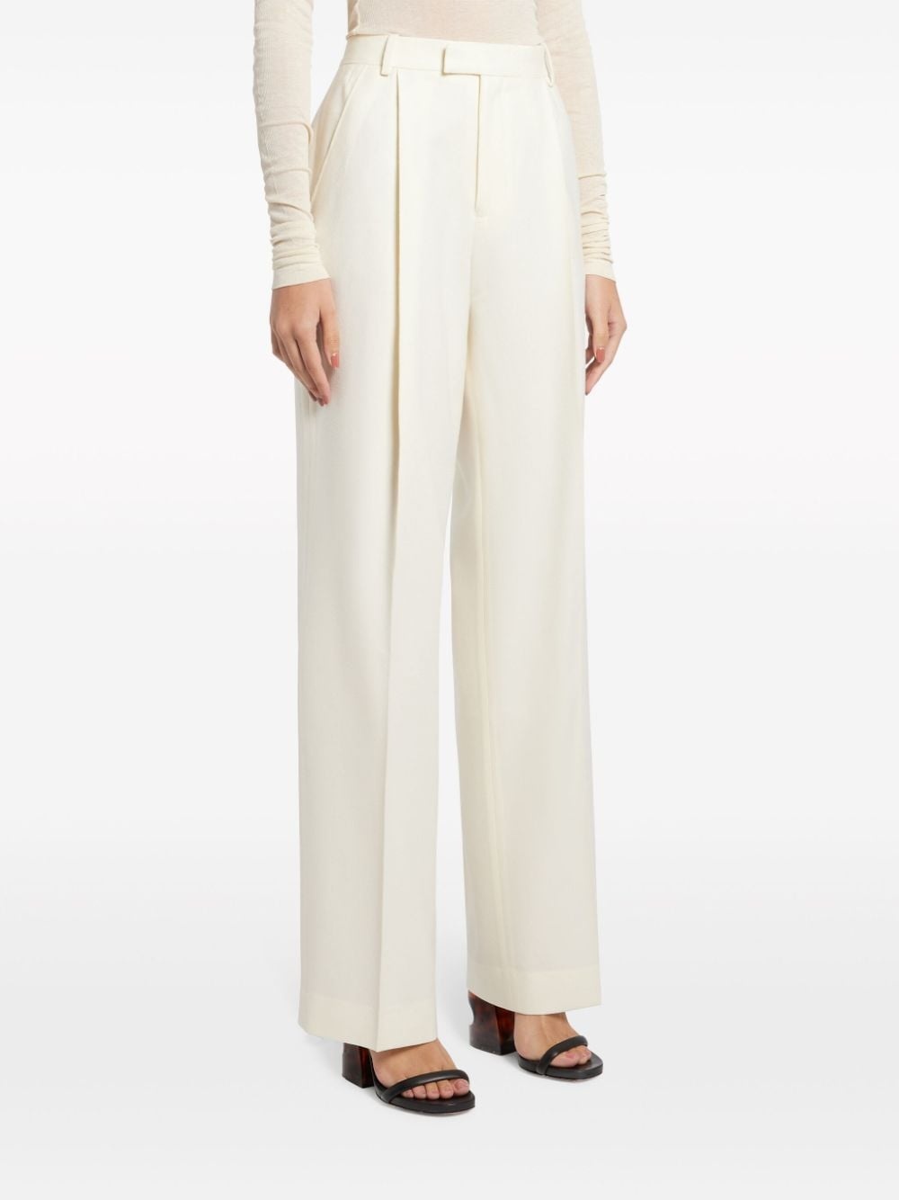 high-rise straight-leg trousers - 3