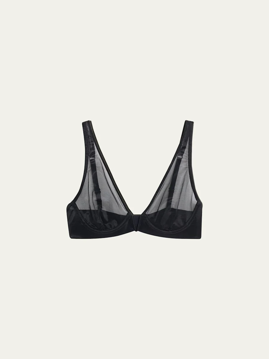 Chic Mesh Underwire Bra - 1