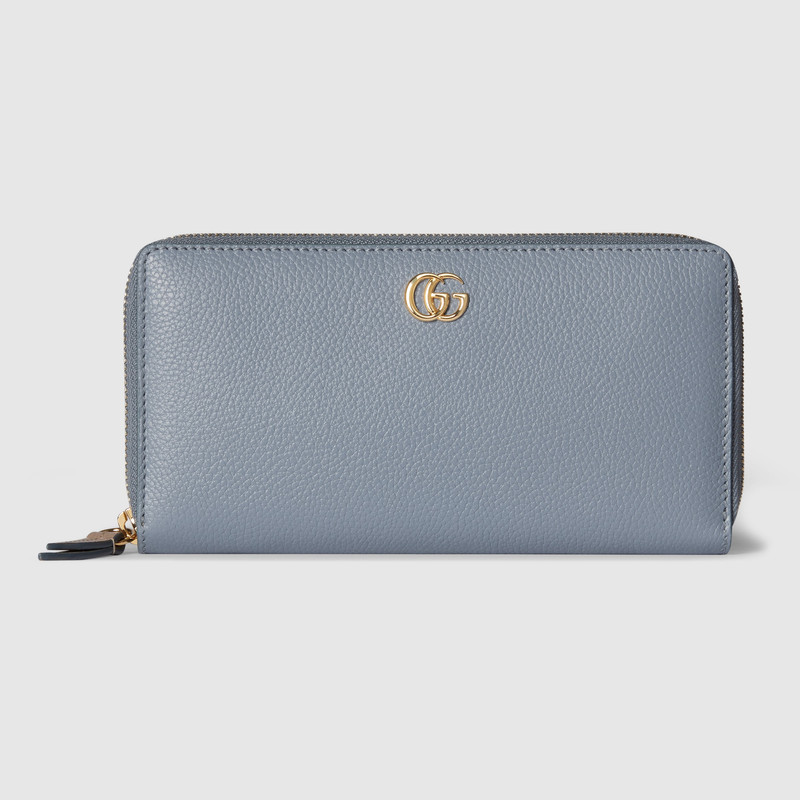 Bi-color GG Marmont zip around wallet 1