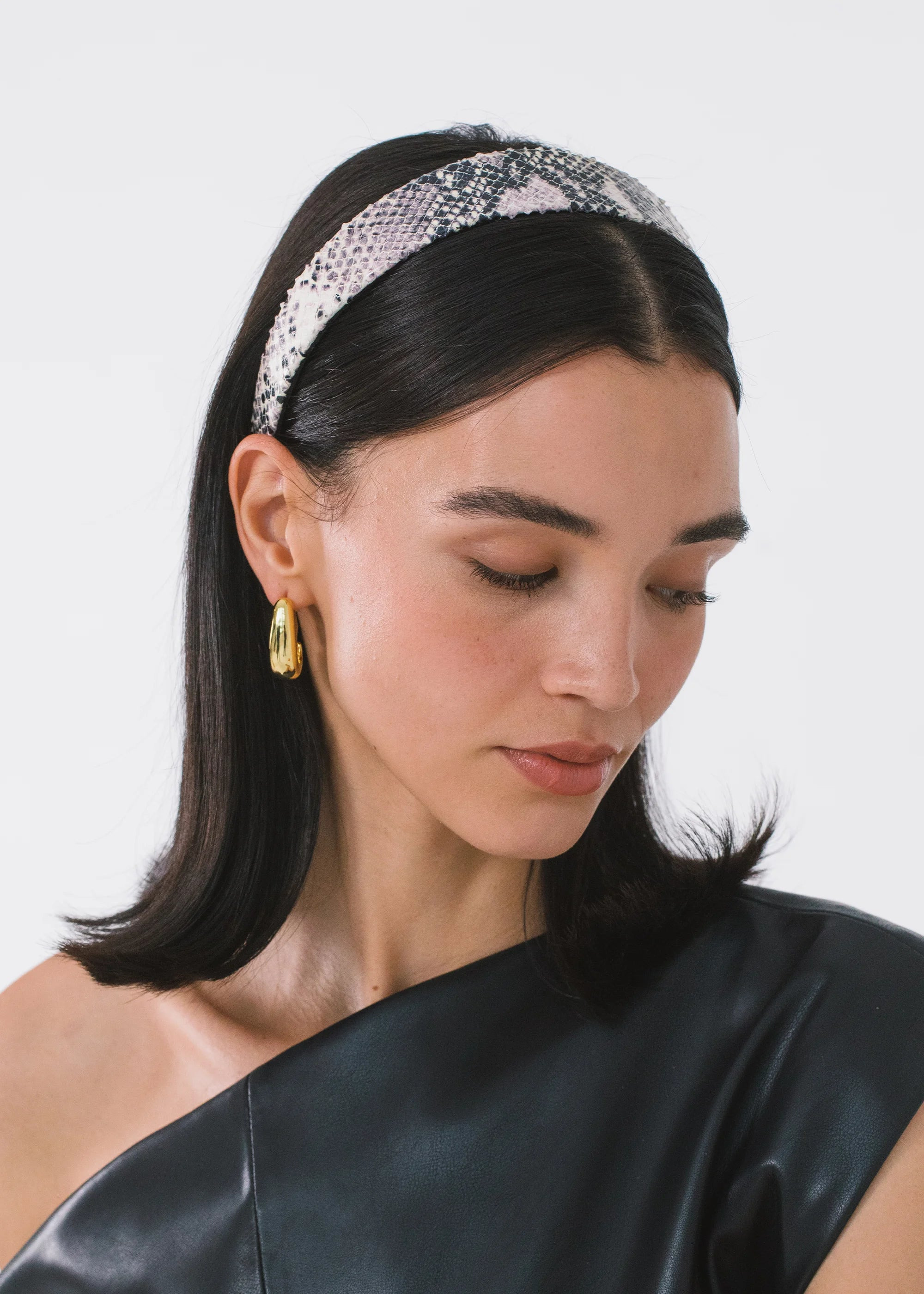 Embossed Leather Cruz Headband - 2