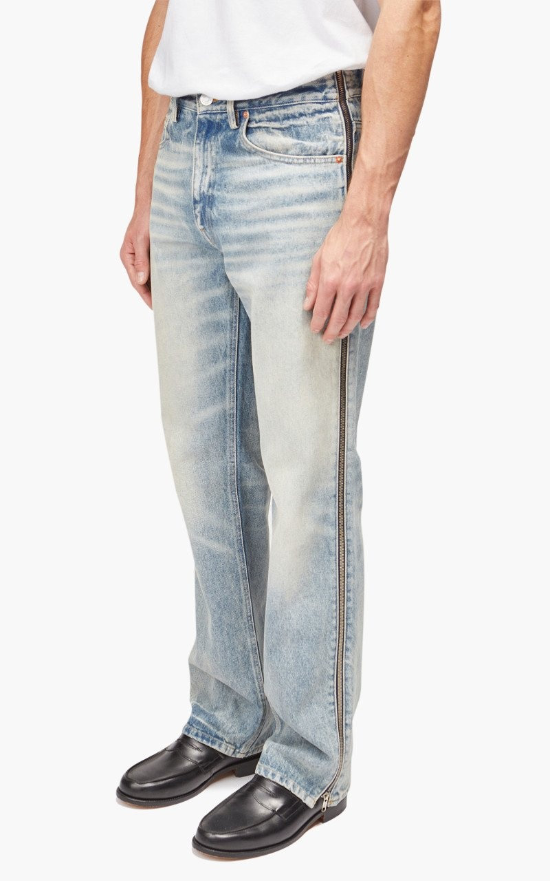 SIDE ZIP JEAN DIRTY BLUE WASH 8