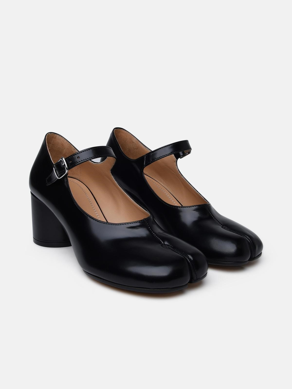 BLACK LEATHER PUMPS - 2