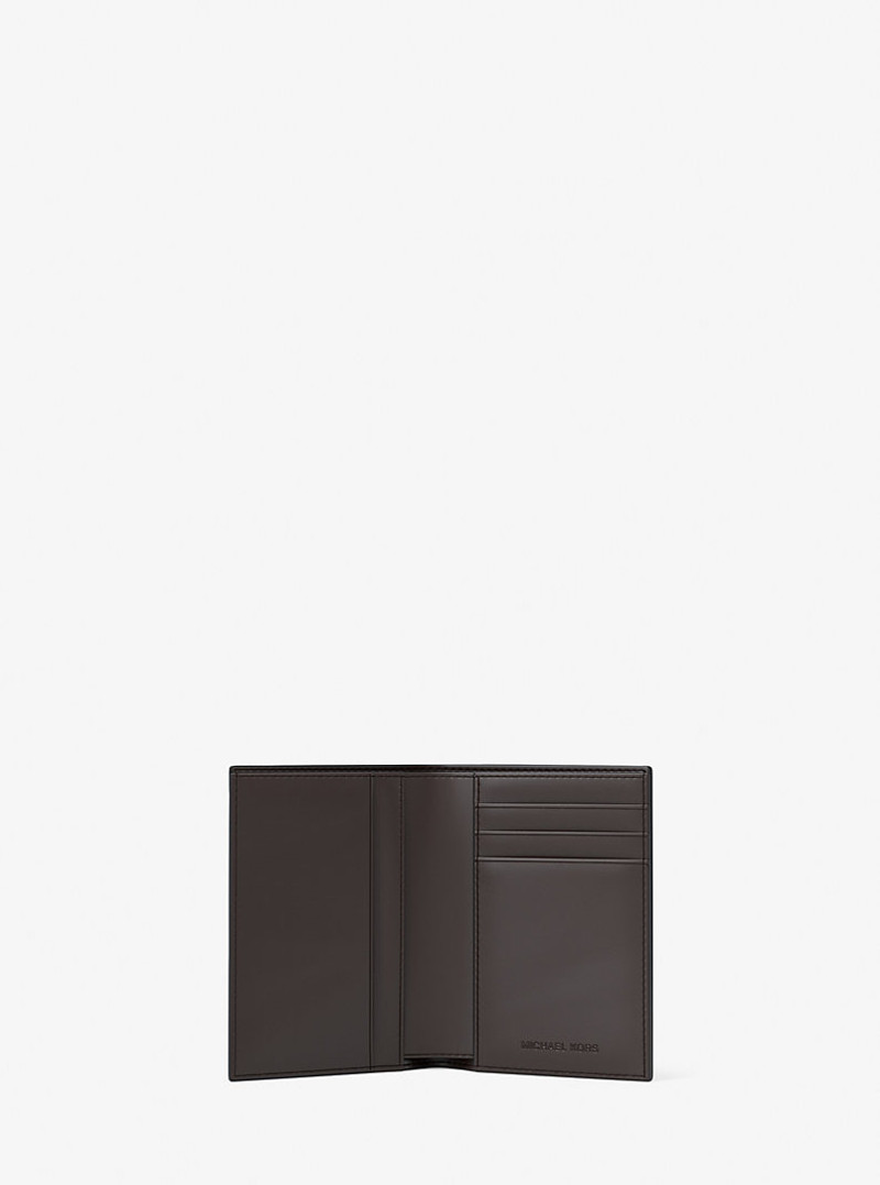 MICHAEL KORS Hudson Pebbled Leather Folio Card Case outlook