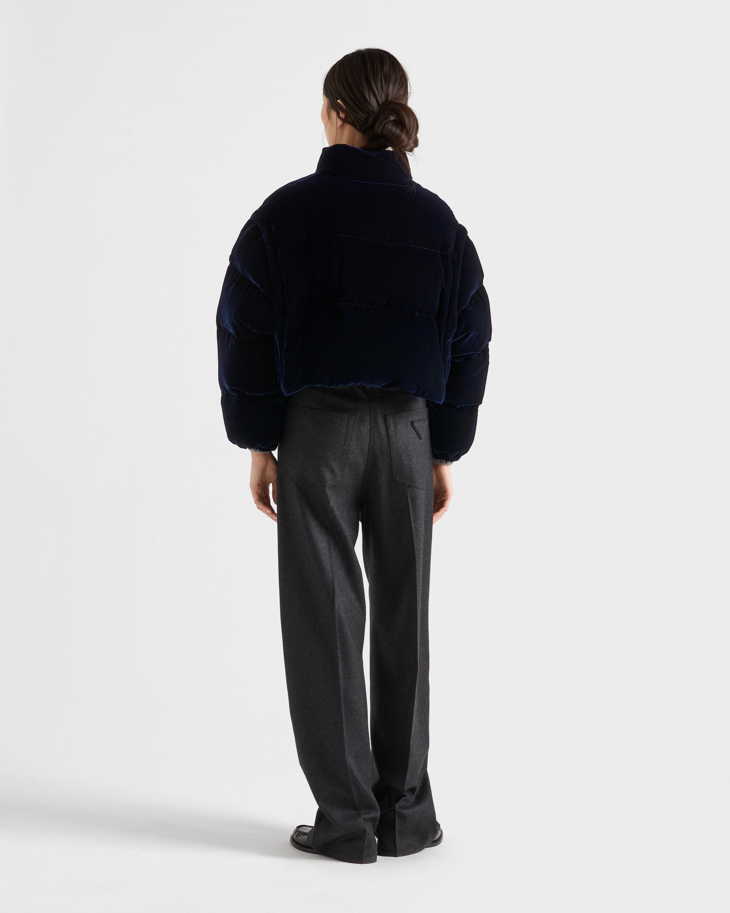 Velvet down jacket - 5