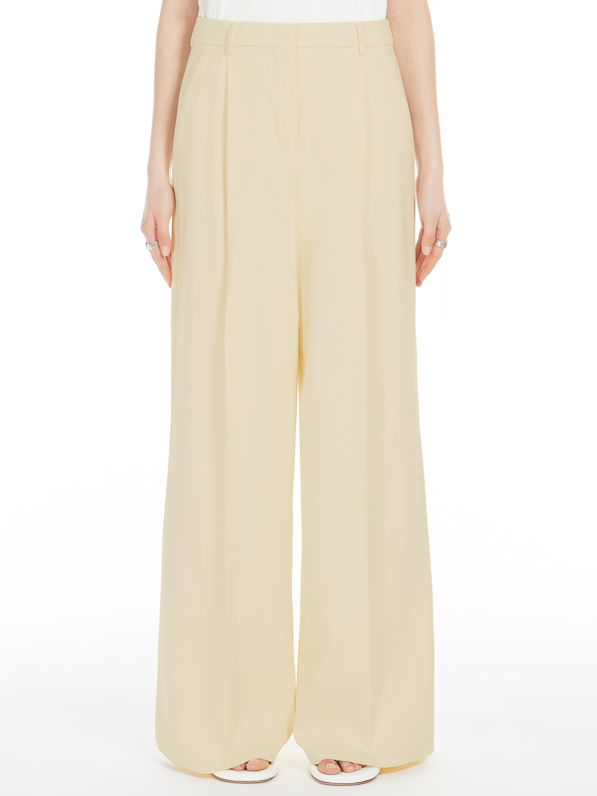 ZIRLO Wide-fit double-faced cady trousers - 3
