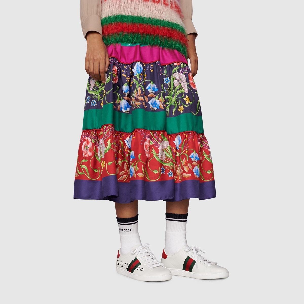 Women's Gucci 100 Ace sneaker - 7
