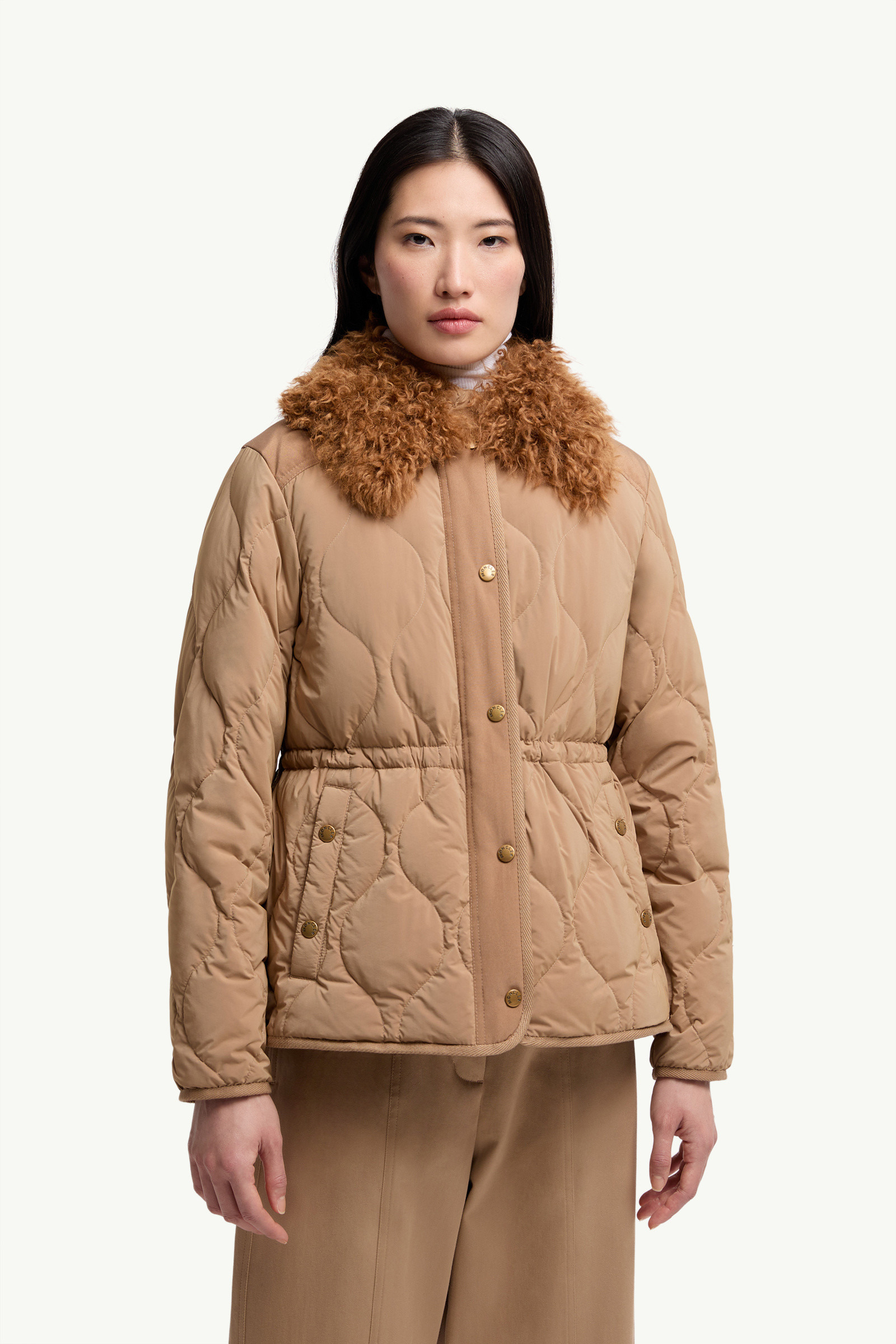 Quintin 3-in-1 Shearling-Trimmed Short Down Jacket - 3