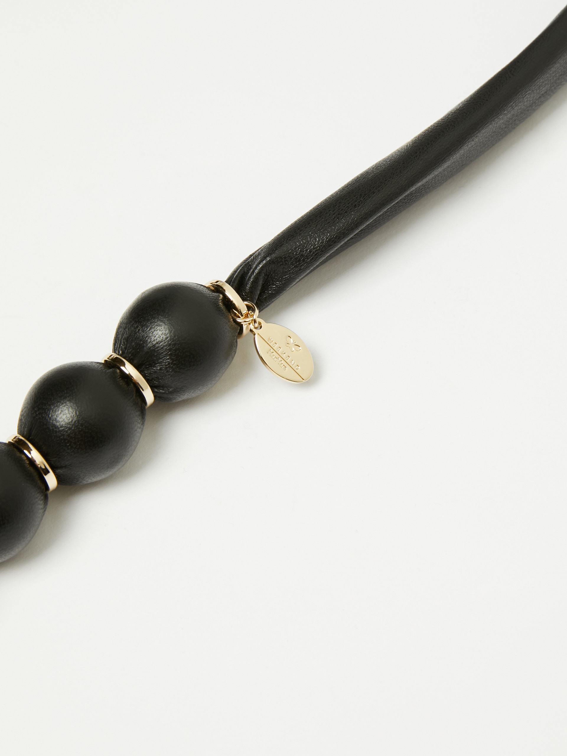 FACHIRO Leather-sphere necklace - 3