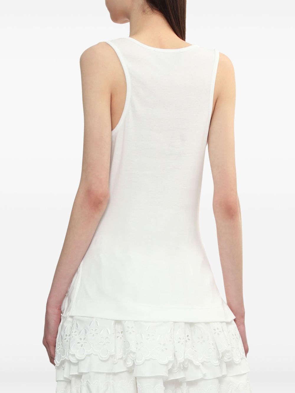 ruflled detailing tank top - 4