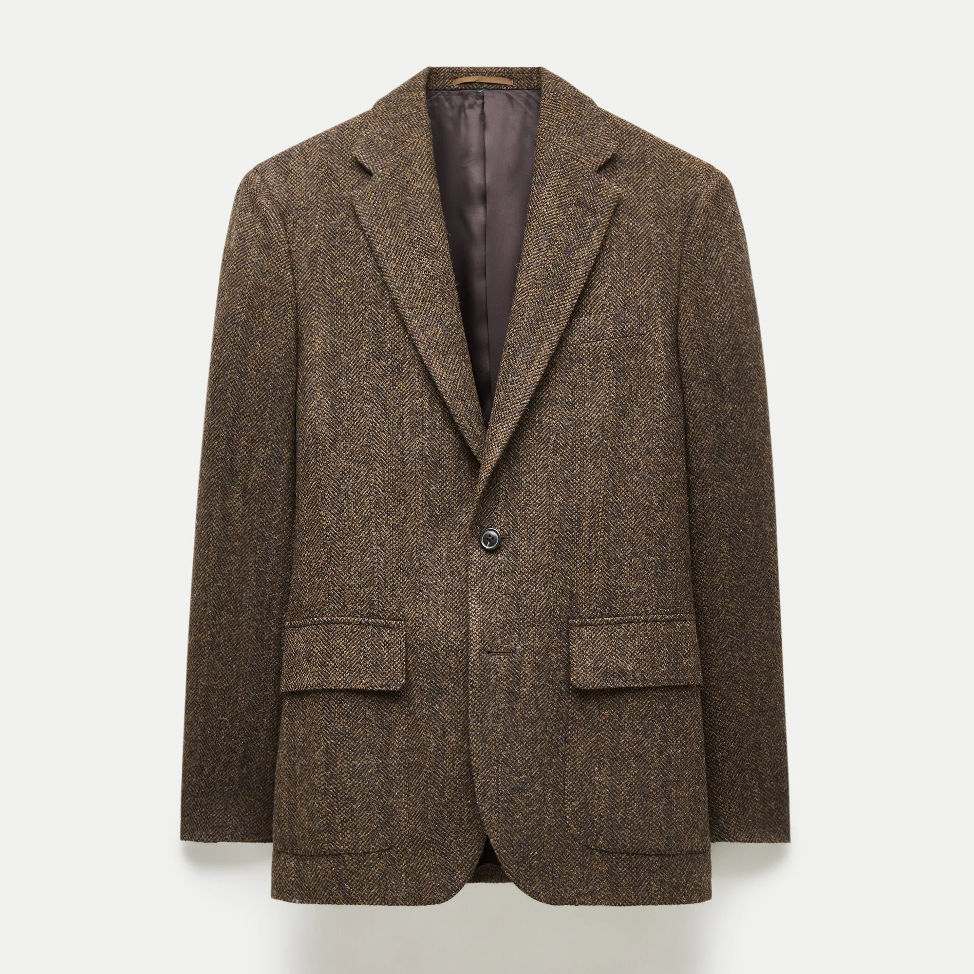 Sportcoat in English broken herringbone wool - 1