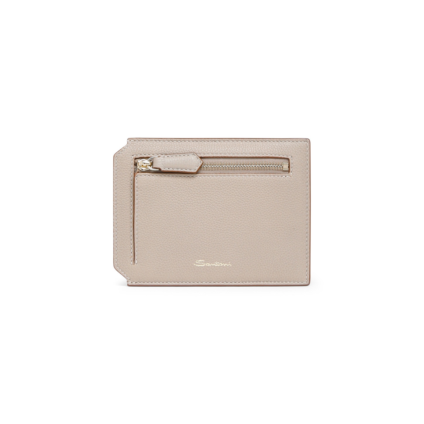 Beige tumbled leather document holder - 3
